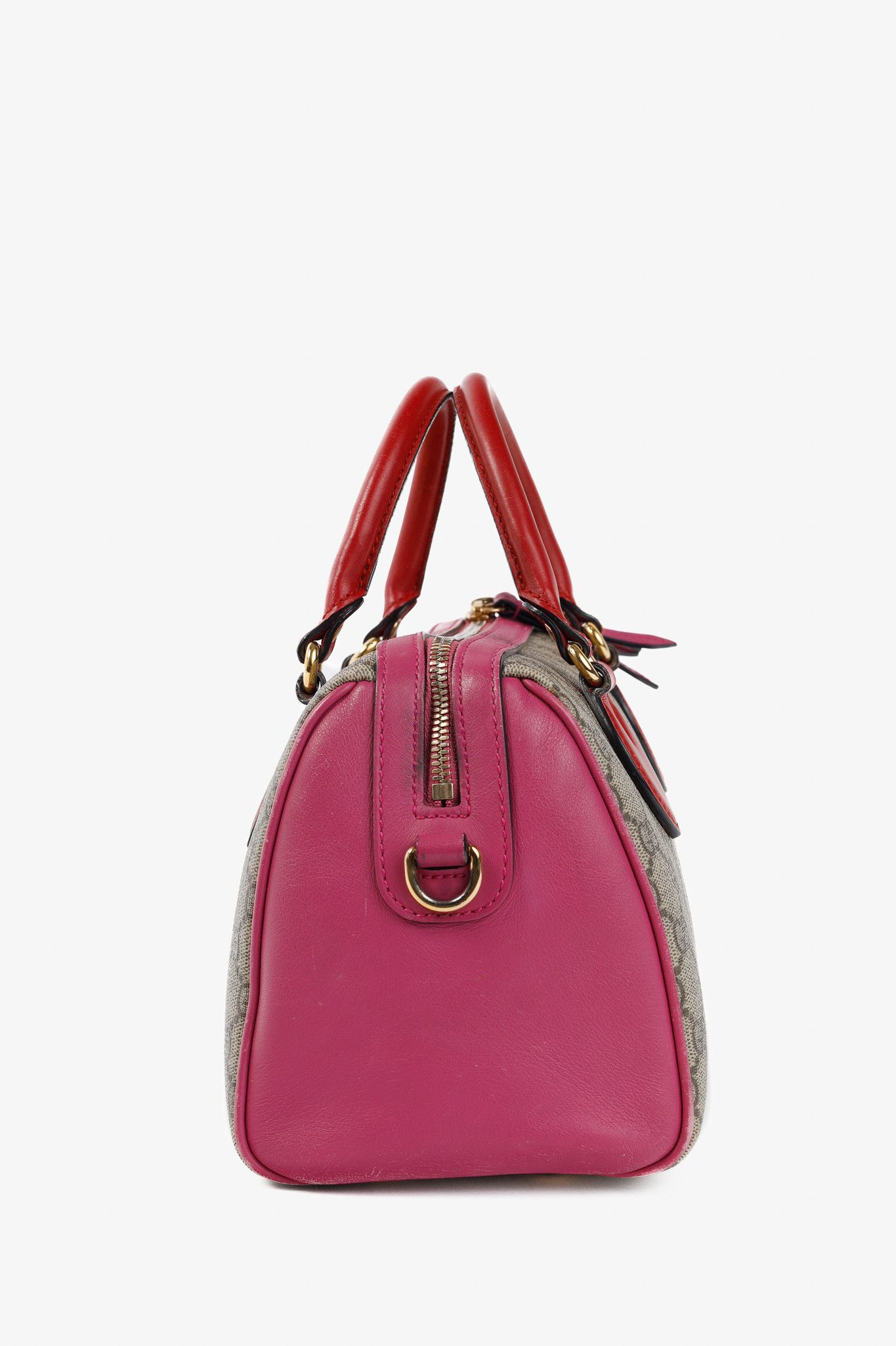Gucci Gucci Beige & Ebony GG Supreme Canvas Top Handle Bag Size ONE SIZE - 3 Thumbnail