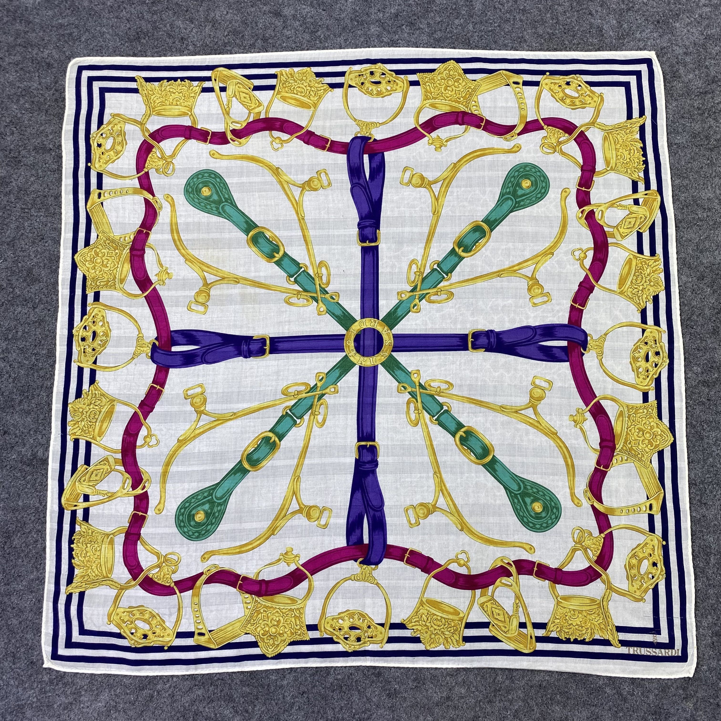Trussardi Trussardi Handkerchief Neckerchief Bandana-B1776 Size ONE SIZE - 3 Thumbnail