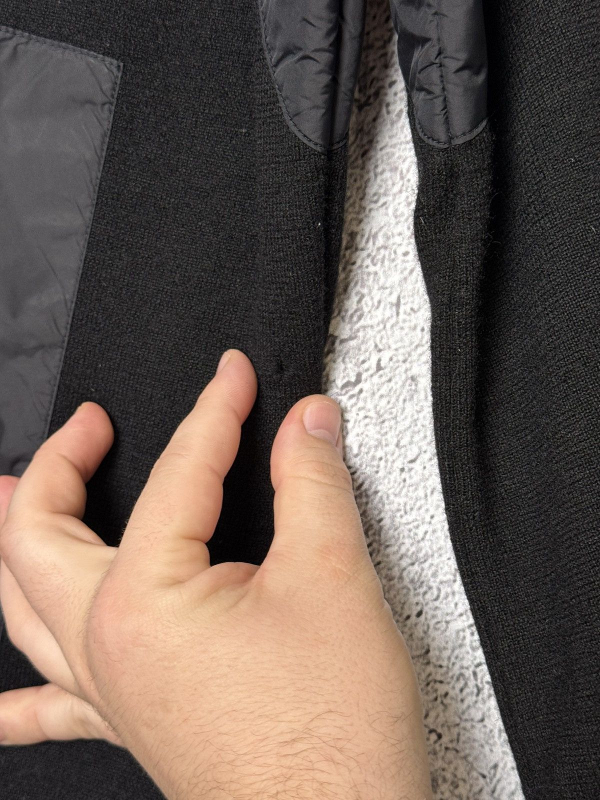 Prada Vintage Prada Sport Black Wool & Nylon Sweater Zip Pullover Size US L / EU 52-54 / 3 - 7 Thumbnail