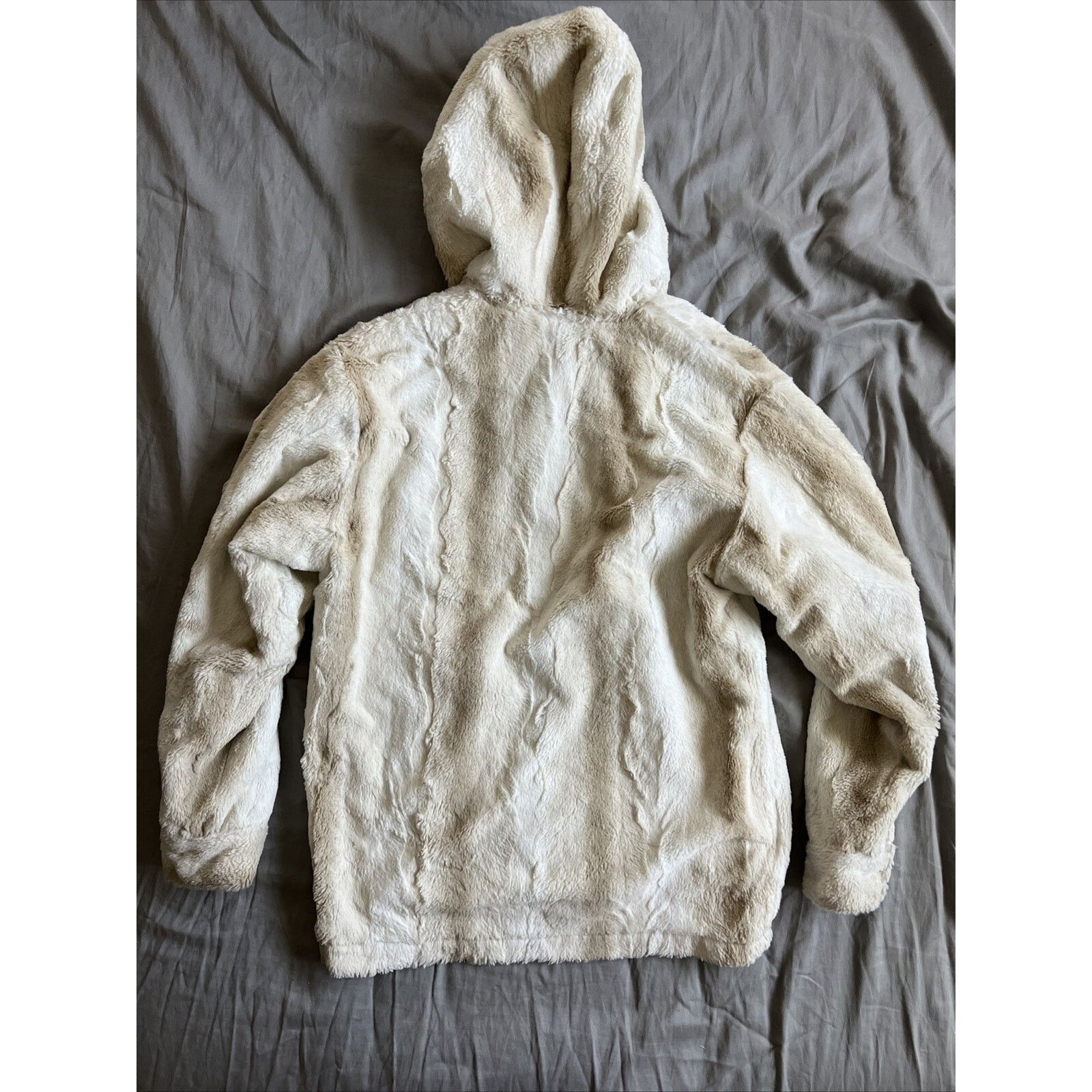 Noon Goons NOON GOONS FUR HOODED JACKET IN NEUTRALS Size XS Unisex Size XS / US 0-2 / IT 36-38 - 11 Thumbnail