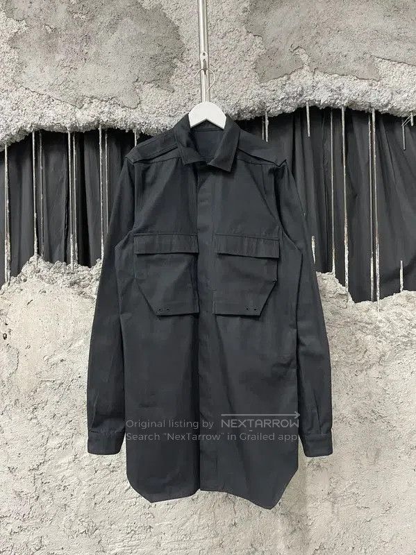 Rick Owens Rick Owens Black Long Sleeve Jacket for Men . Size US M / EU 48-50 / 2 - 1 Thumbnail