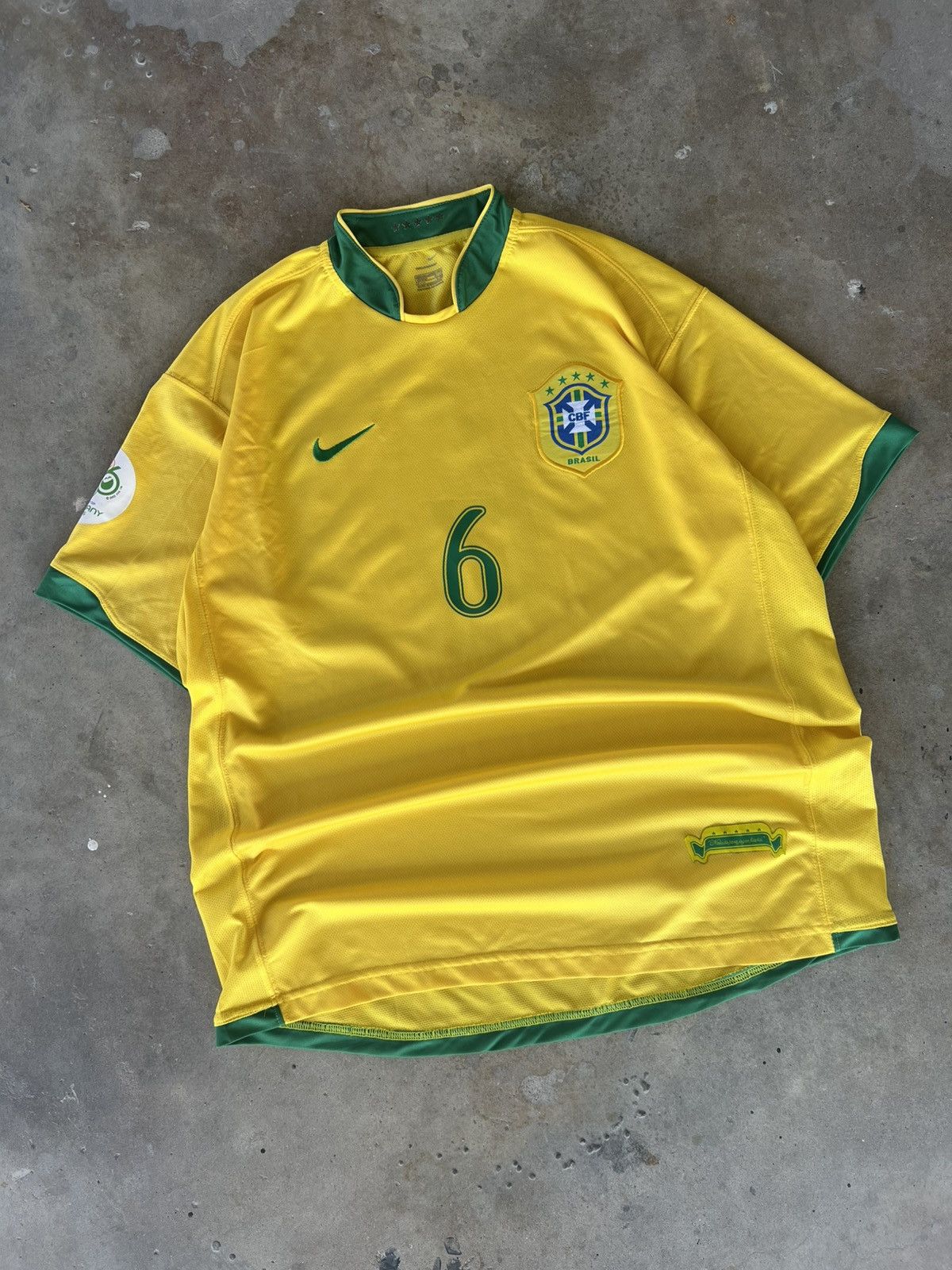 Vintage Vintage Nike Brazil 🇧🇷 National Soccer Futbol Jersey Kit Size US XL / EU 56 / 4 - 1 Thumbnail