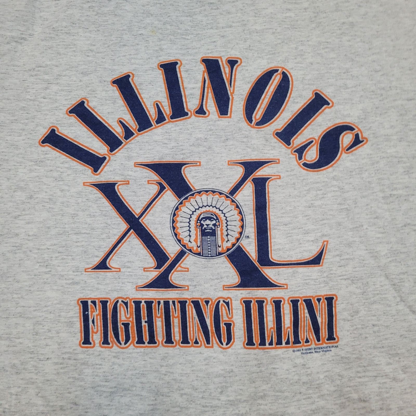 Vintage VTG Illinois Fighting Illini T-Shirt L Retired Chief Mascot Size US L / EU 52-54 / 3 - 2 Thumbnail