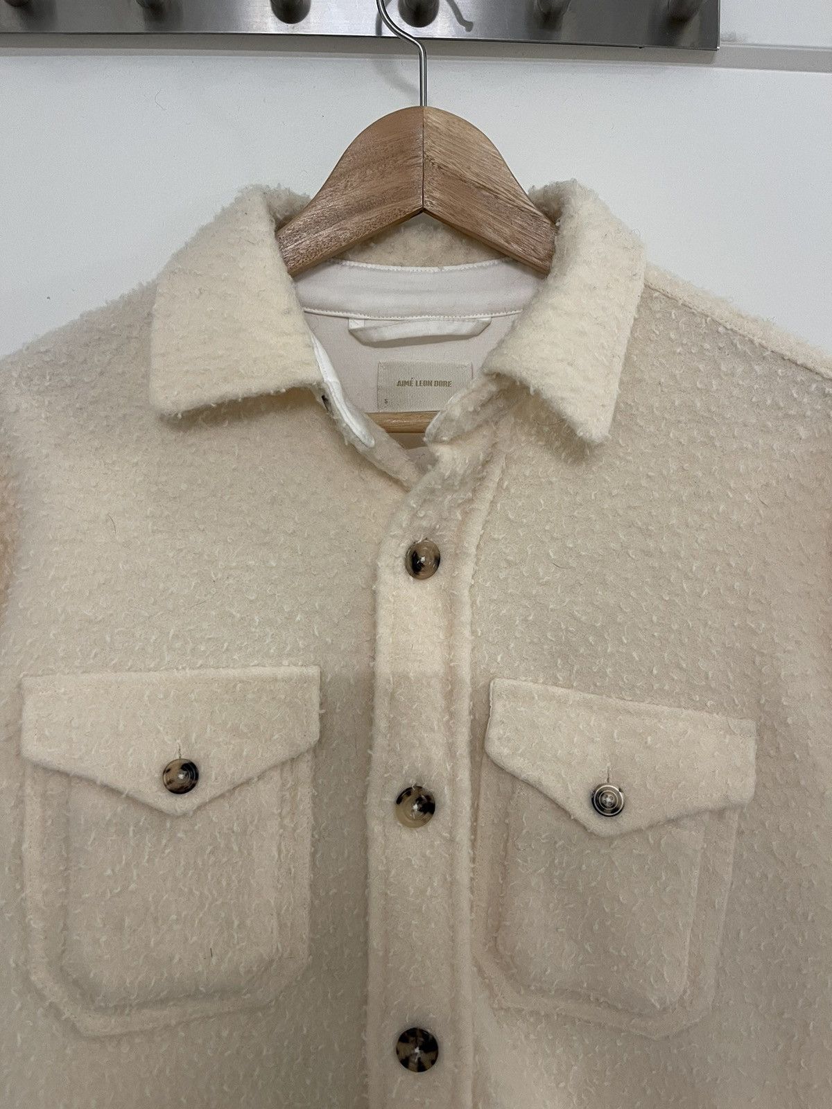 Aime Leon Dore Aimé Leon Dore Casentino Overshirt Wool Cream ALD Size US S / EU 44-46 / 1 - 4 Thumbnail