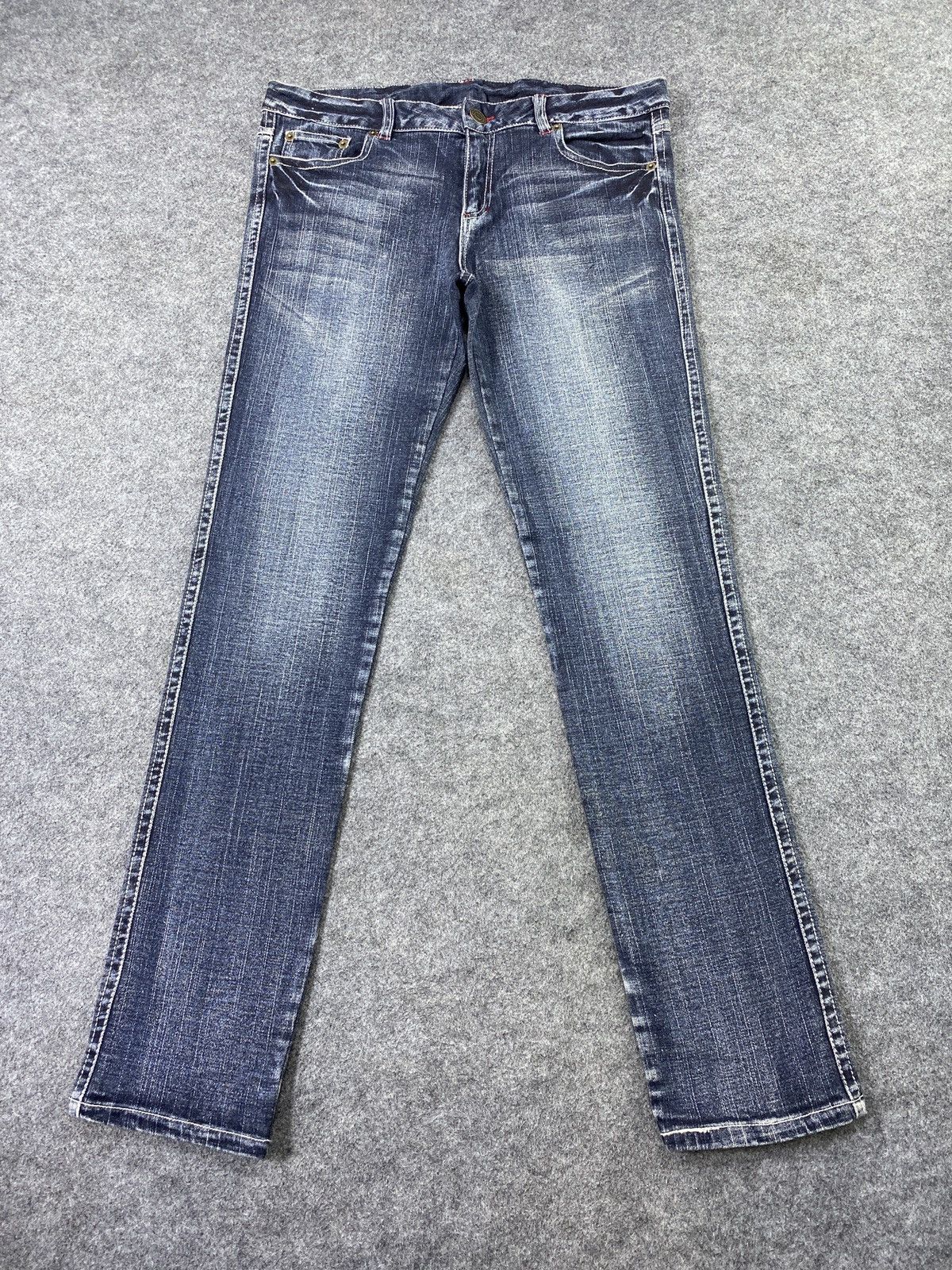 Japanese Brand × Jean Japanese Brand Blue Wash Jeans - J1100 Size US 33 - 2 Thumbnail