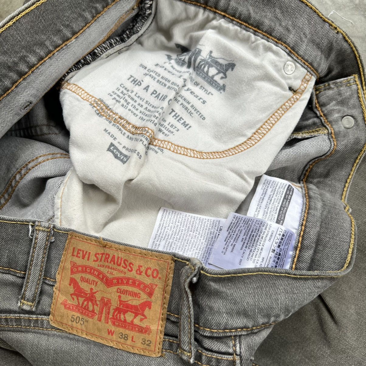 Levi's Levi’s 505 Grey Washed Jeans Size US 38 / EU 54 - 8 Thumbnail