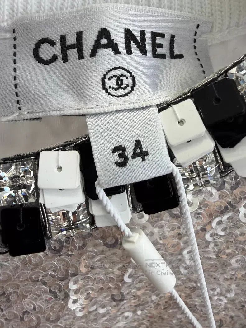 Chanel Chanel Early spring sequin heavy industry vest Size XXS / US 00 / IT 34 - 4 Thumbnail