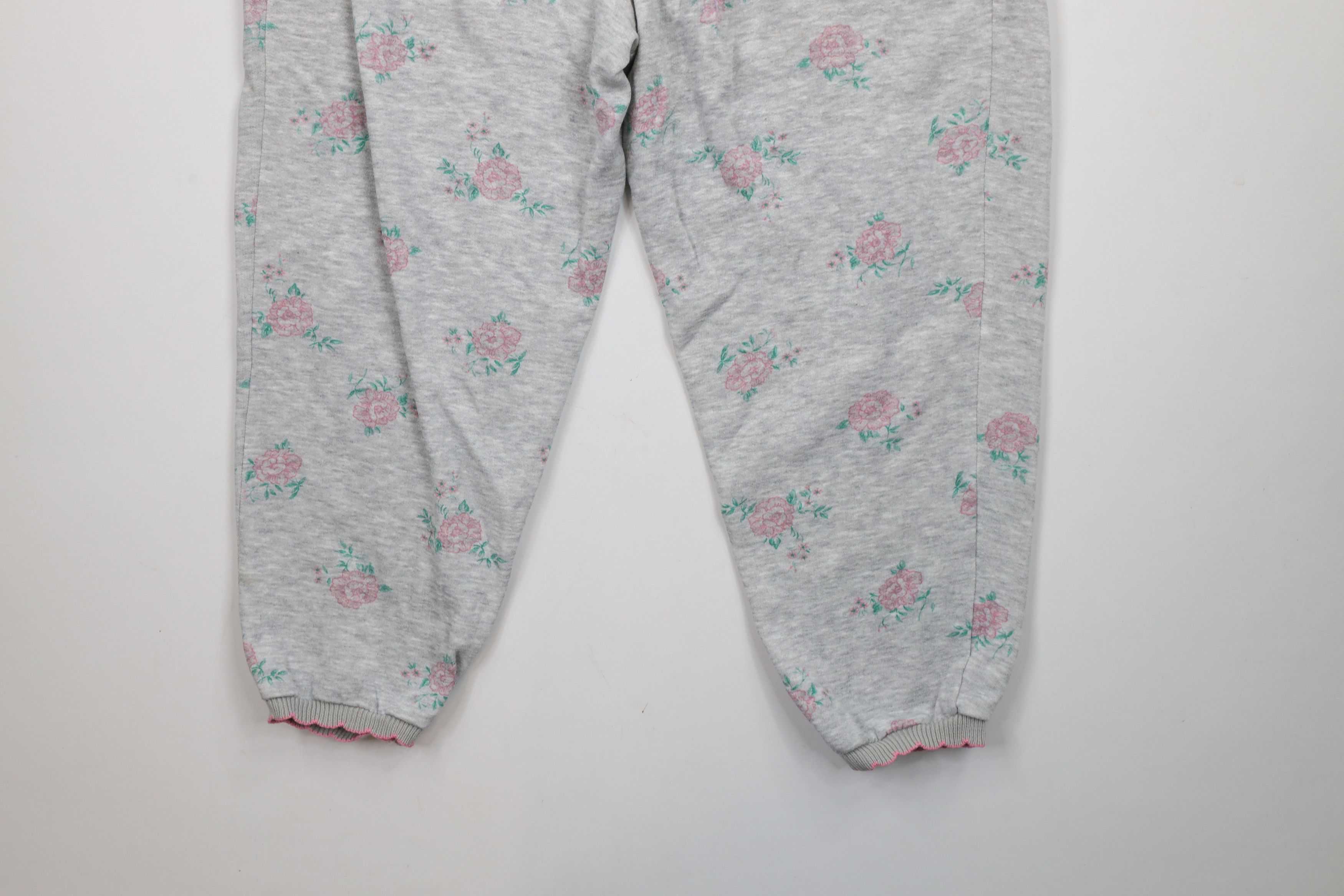 Vintage Vintage 90s Country Primitive Rose Flower Sweatpants Joggers Size 28" / US 6 / IT 42 - 13 Thumbnail