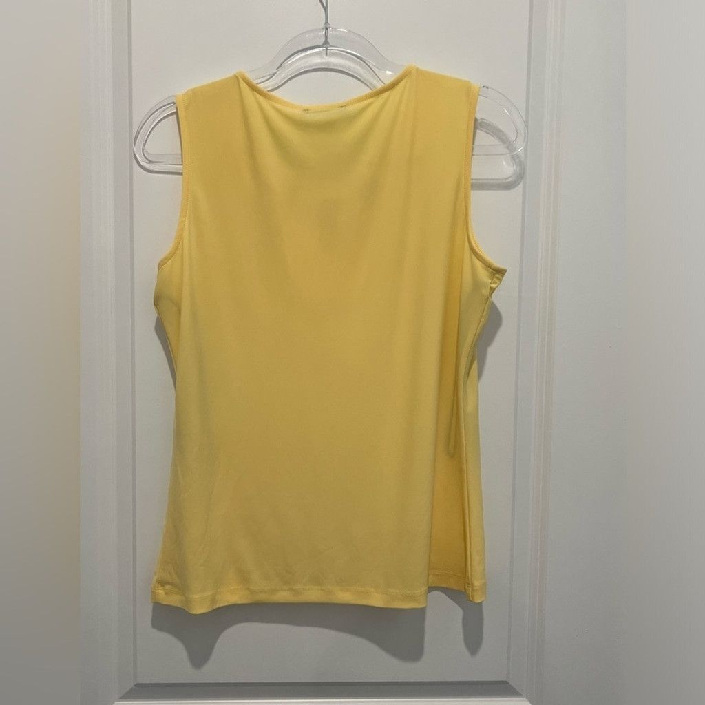 Tommy Hilfiger Gently worn Tommy Hilfiger yellow sleeveless top Size L / US 10 / IT 46 - 5 Thumbnail
