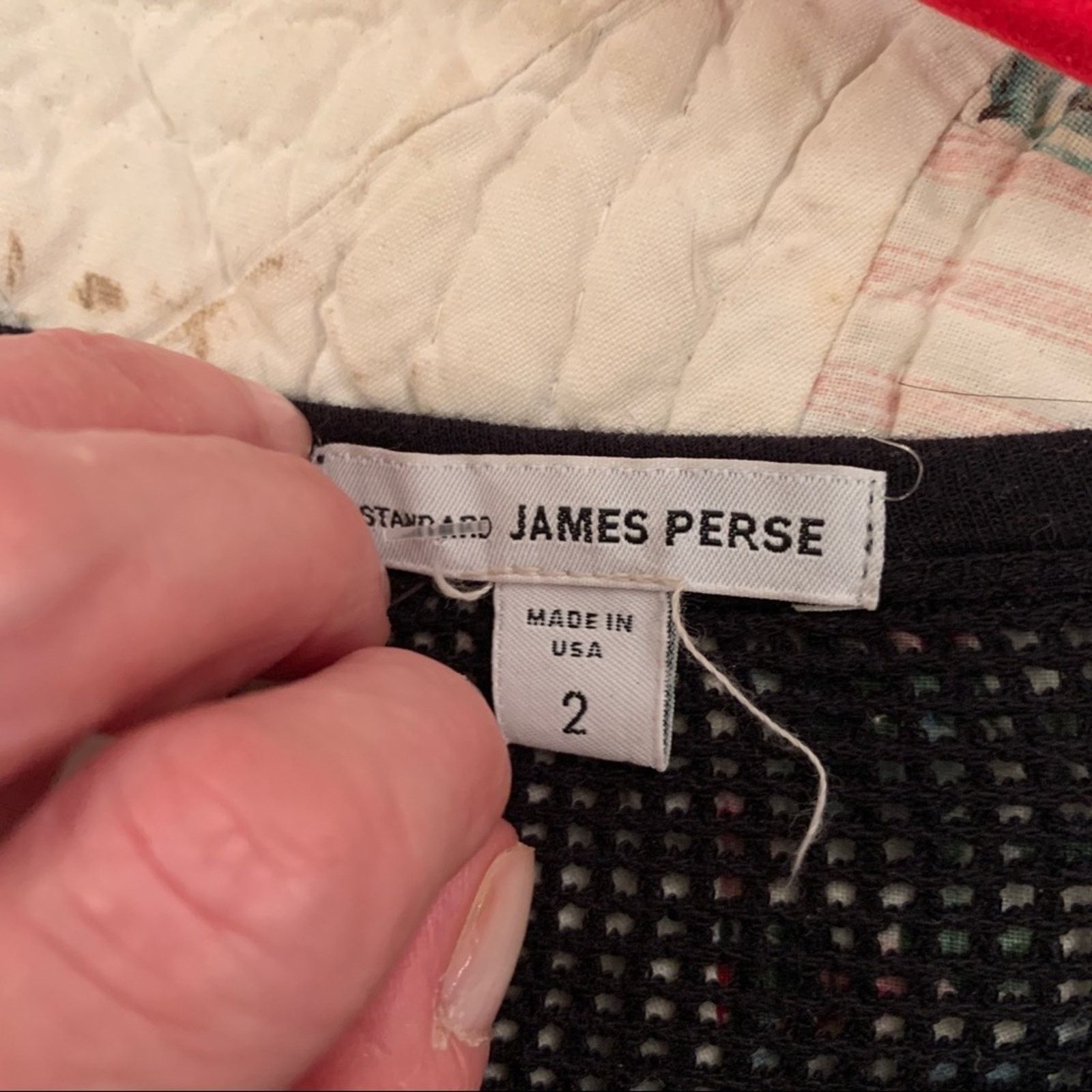 James Perse JAMES PERSE BLACK CROCHET CROCHETED MESH FISHNET DRESS M Size M / US 6-8 / IT 42-44 - 4 Thumbnail