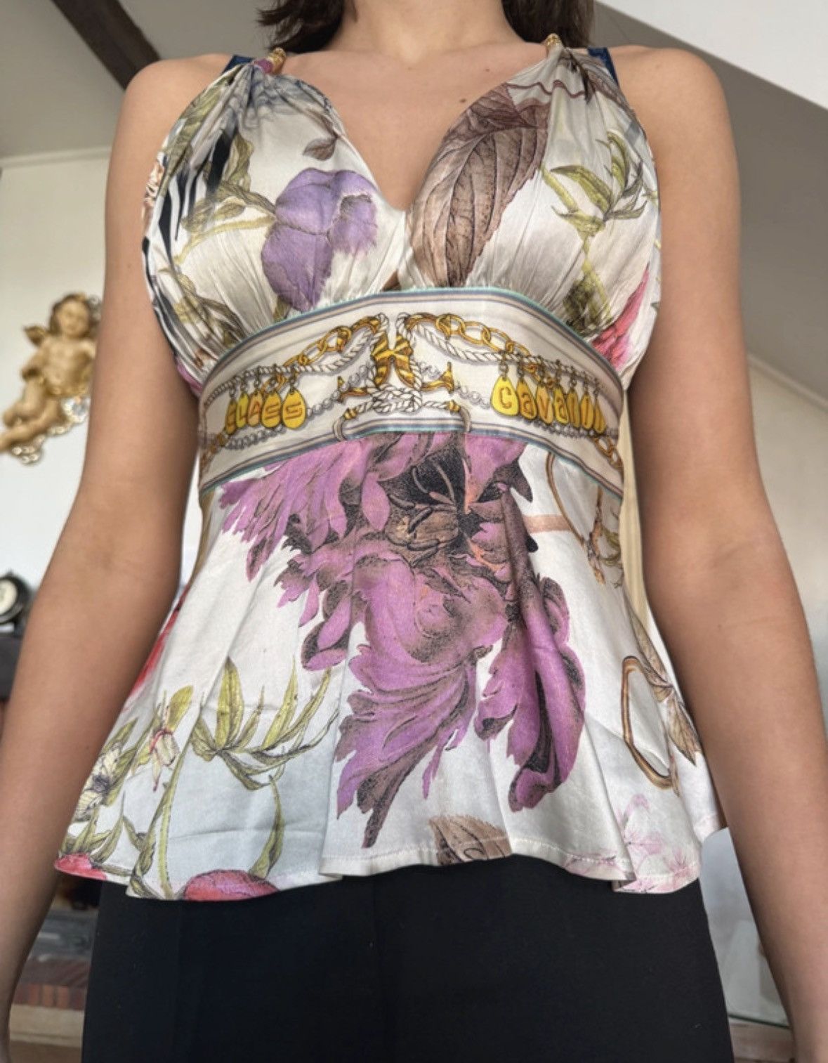 Roberto Cavalli Roberto Cavalli floral blouse Size M / US 6-8 / IT 42-44 - 1 Thumbnail