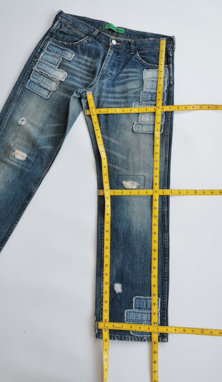 Kapital Texas Rose Patchwork Detailed Concentrate Distressed Jeans Size US 32 / EU 48 - 13 Thumbnail
