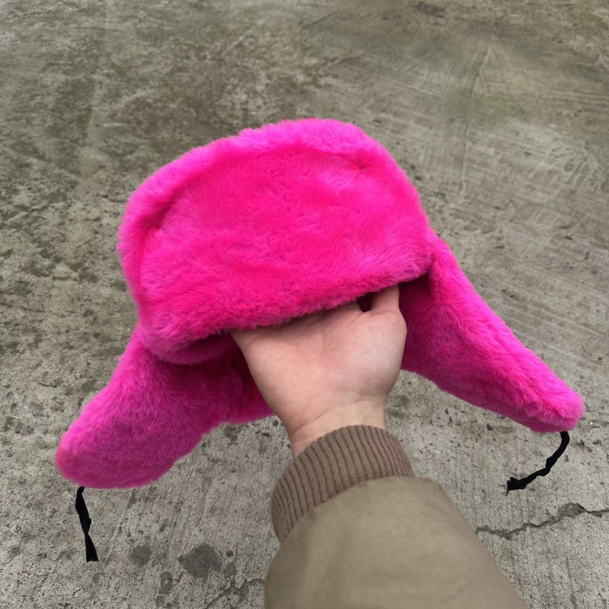 Issey Miyake Vintage Pink Ushanka Hat Cap Hype Trend Staff Pick Y2K 00s Size ONE SIZE - 9 Thumbnail