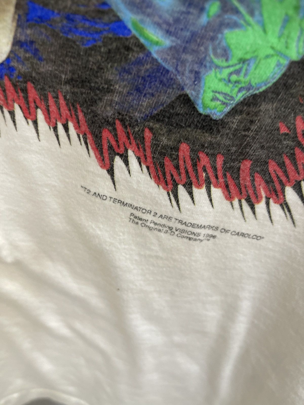 Hanes × Vintage Vintage 1996 terminator 2 shirt Size US XL / EU 56 / 4 - 2 Thumbnail