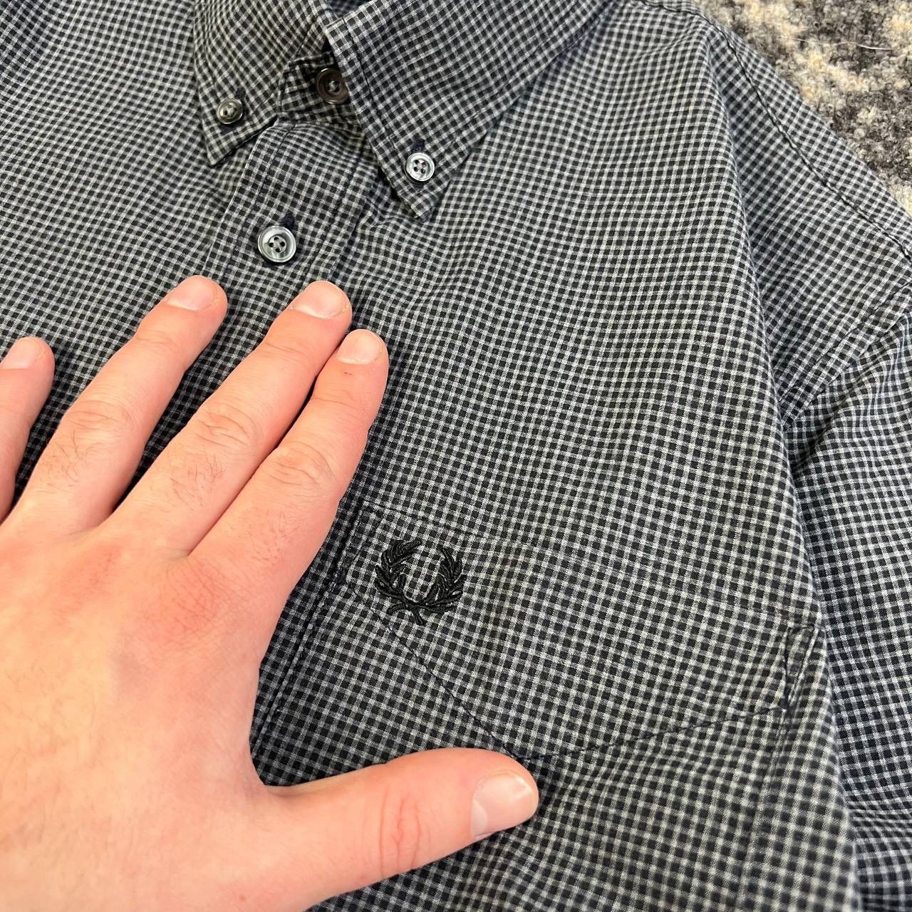 Fred Perry Fred Perry Luxury Mini Logo Checkered Button Up Shirt Size US M / EU 48-50 / 2 - 3 Thumbnail