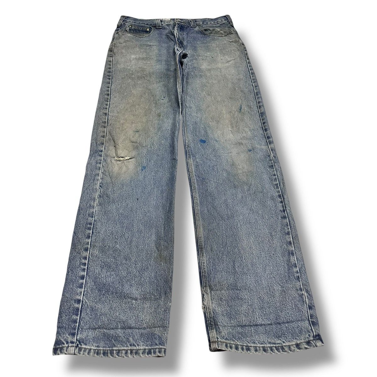 Carhartt Vintage Carhartt 90's Baggy Loose Style Painted & Faded Wash Size US 35 - 1 Thumbnail