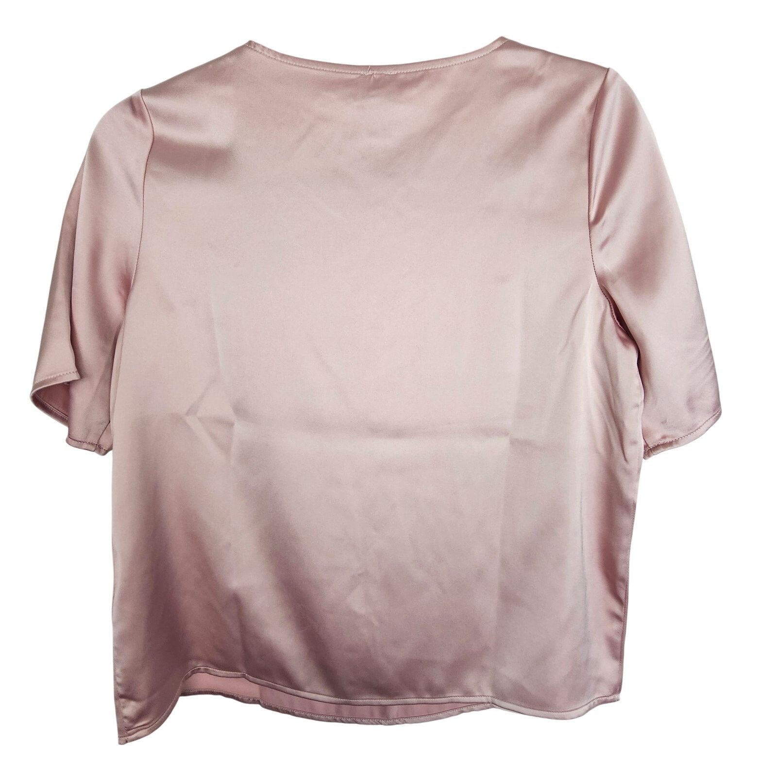 Joie Joie Womens Satin Blouse XS Lace Trim Coquette Soft Romantic Size XS / US 0-2 / IT 36-38 - 9 Thumbnail