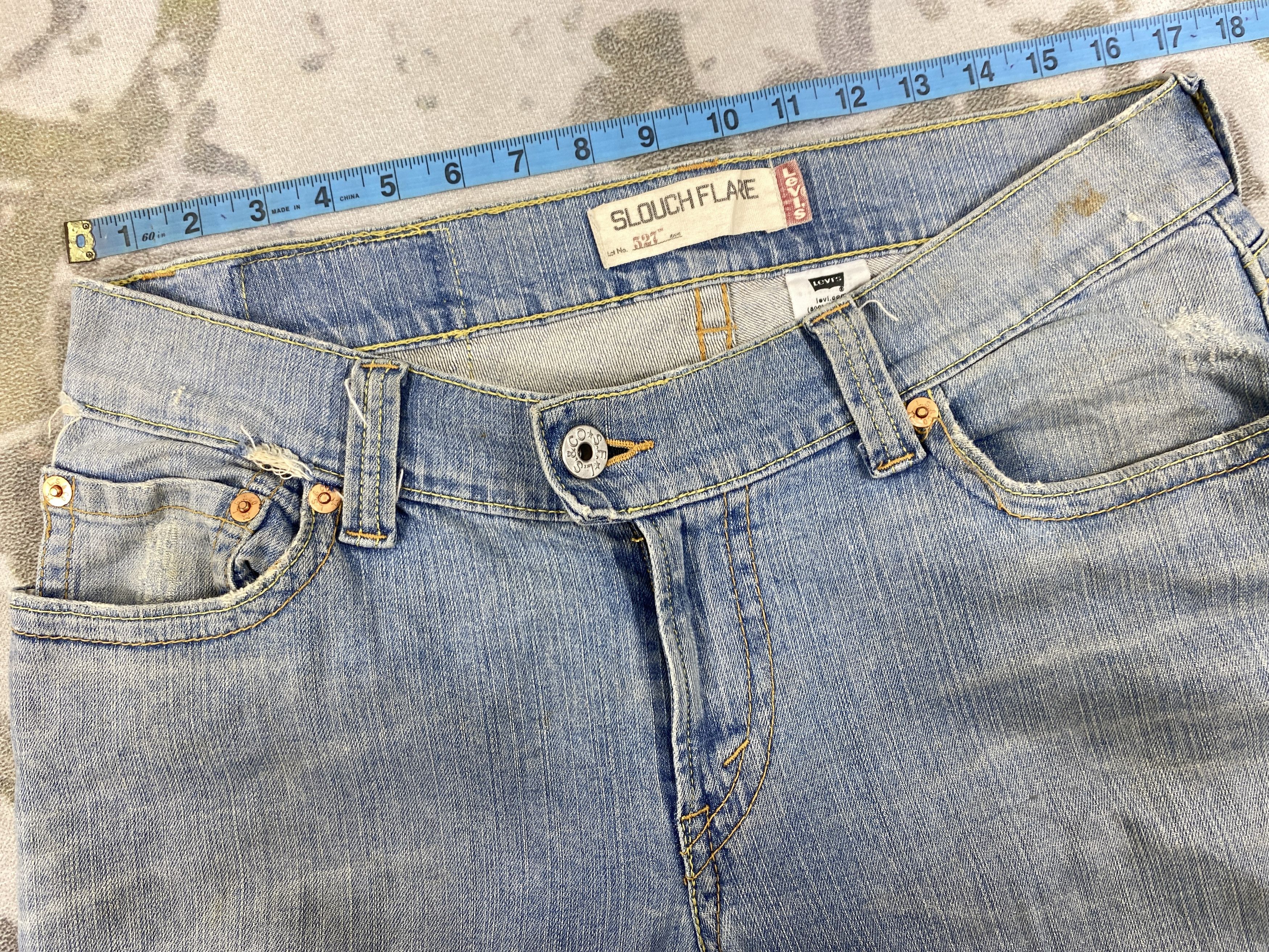 Levi's Light Wash Vintage Levi's 527 Slouch Flare Denim -JN1441 Size US 34 / EU 50 - 5 Thumbnail