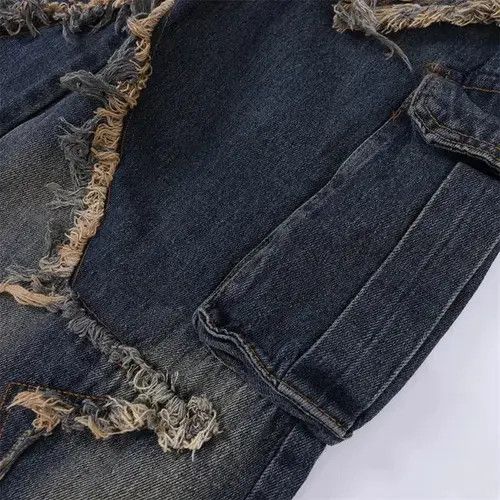 Jean × Vintage Streetwear Baggy Stars Design Jeans Size US 32 / EU 48 - 4 Thumbnail