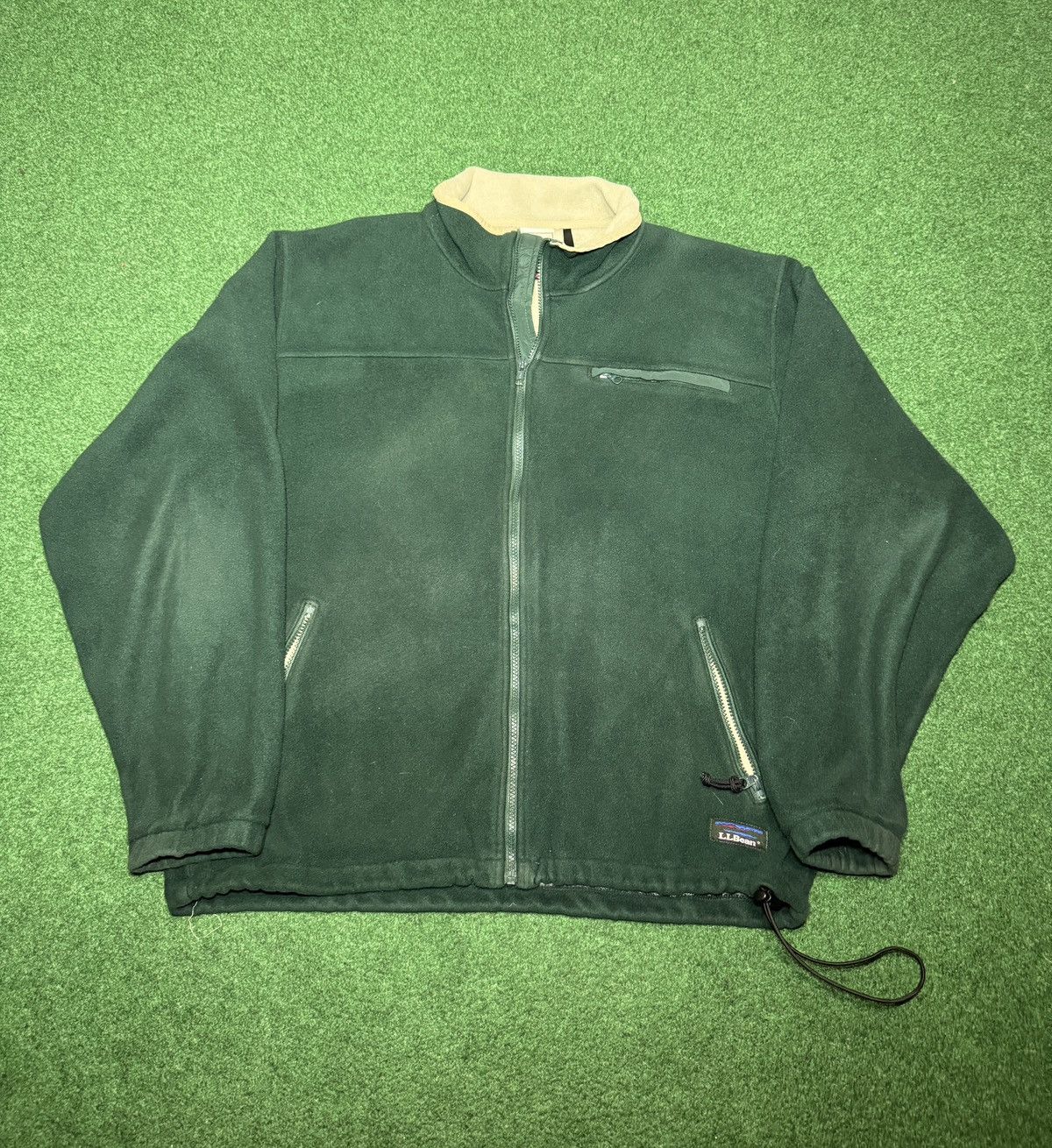 Vintage 90s L.L. Bean Polartec Dark Green XL Fleece Jacket