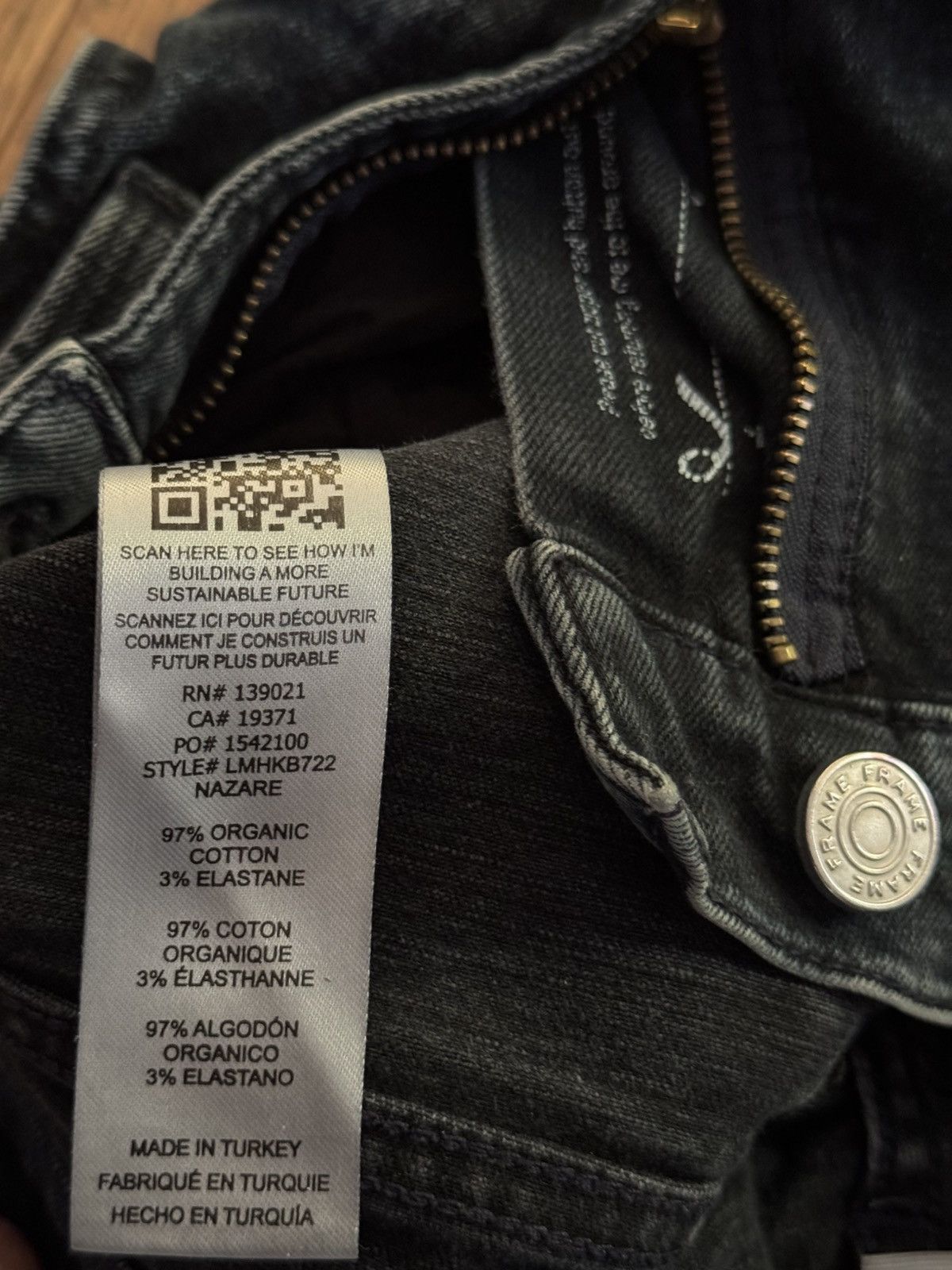 Frame Frame Dark Acid Denim Size US 28 / EU 44 - 9 Thumbnail