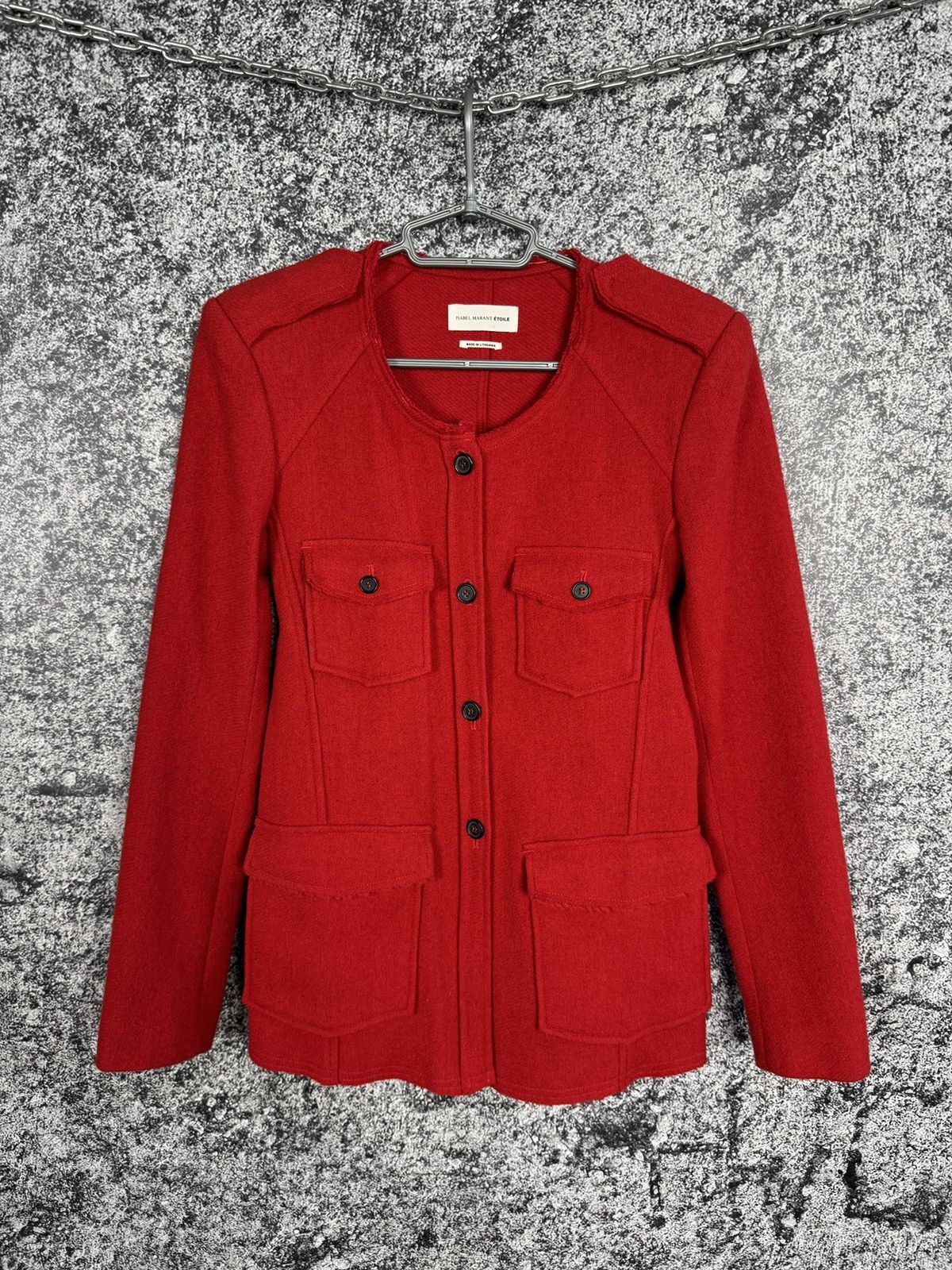 Isabel Marant Etoile Isabel Marant Etoile Wool Jacket Rea Parisian Chic Military Size XS / US 0-2 / IT 36-38 - 1 Thumbnail