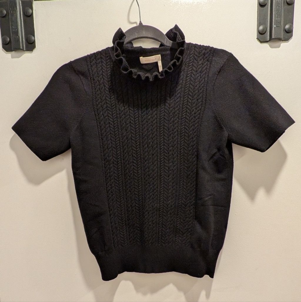 See by Chloe See By Chloe Black Cowl Neck Sweater Size L / US 10 / IT 46 - 3 Thumbnail
