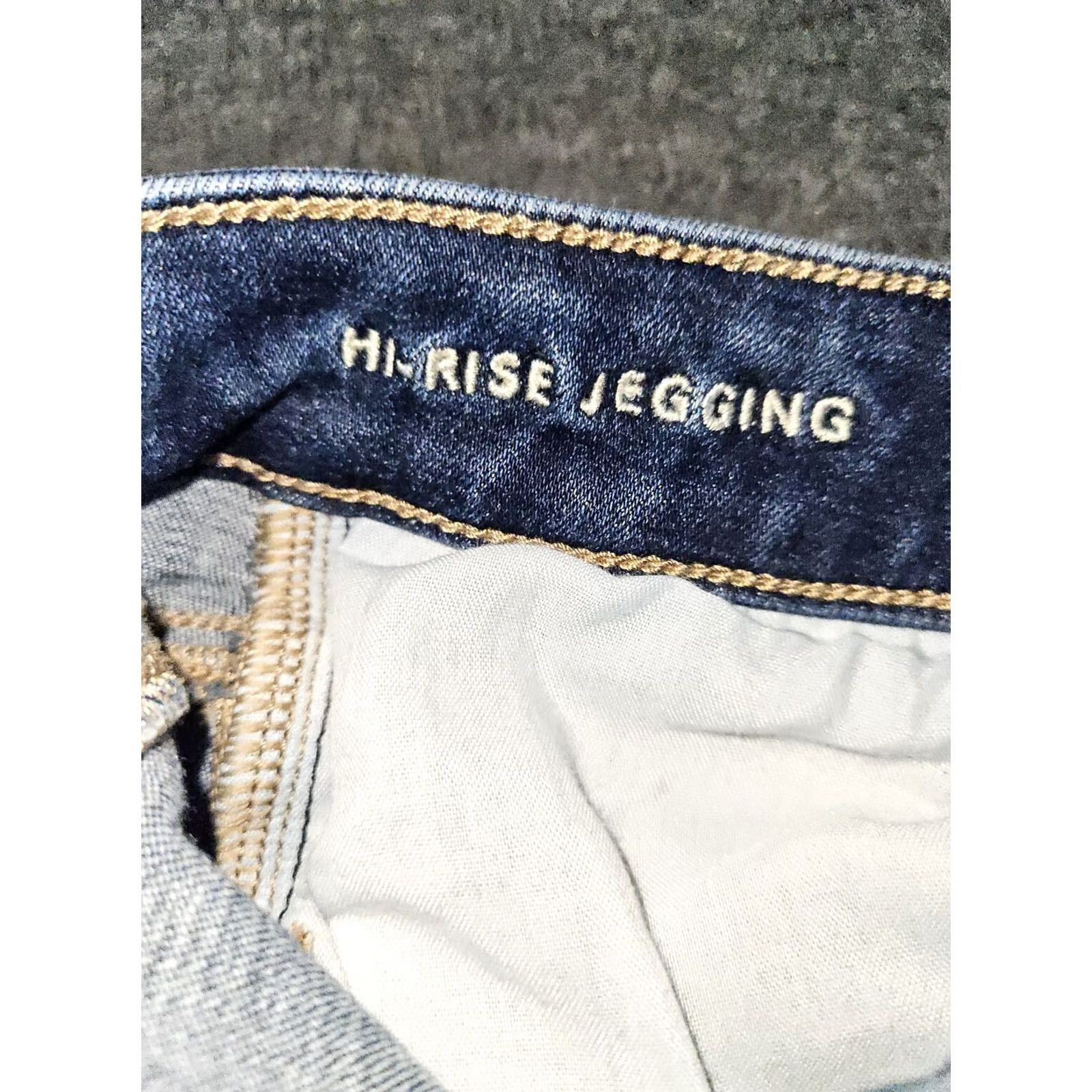 American Eagle Outfitters VINTAGE American Eagle Hight Rise Jeggins Women's 4 Blue Next Level Stretch Preppy City Size 27" / US 4 / IT 40 - 4 Thumbnail