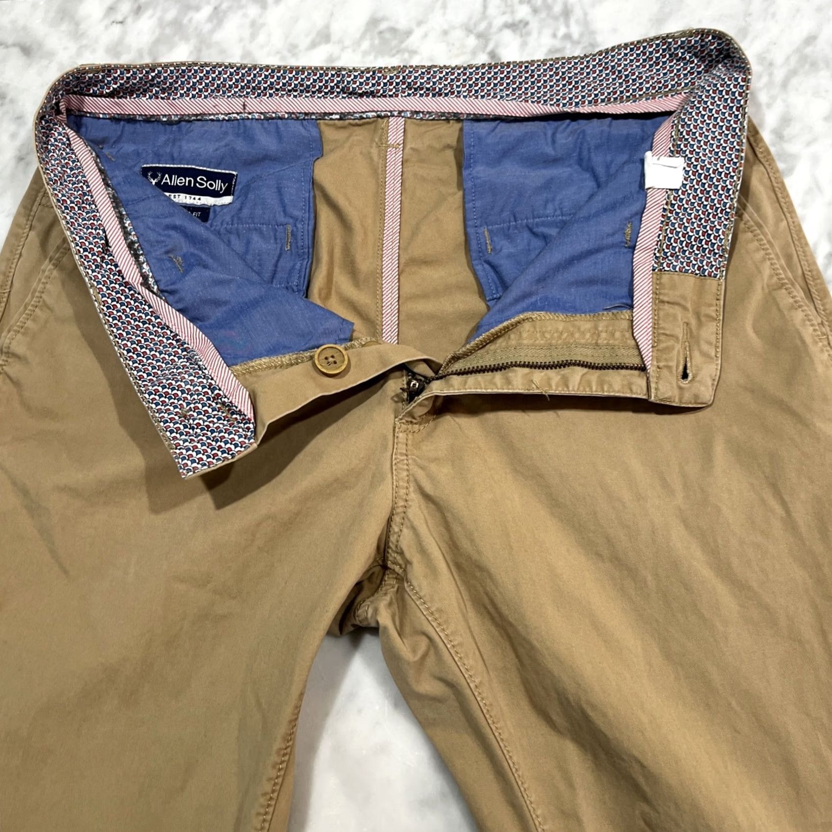 Vintage Allen Solly Mens Pants 34 X 29 Custom Fit 10” Rise Pockets Cotton Size US 34 / EU 50 - 6 Thumbnail