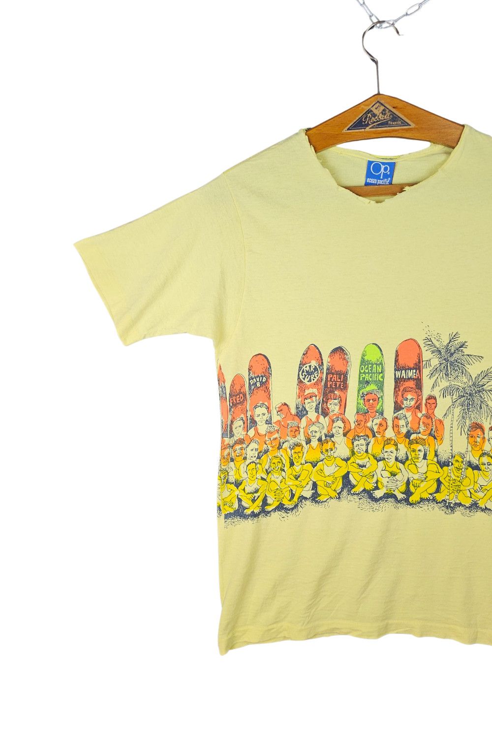 Ocean Pacific 1980s Ocean Pacific Wrap-Around “Surf Lineup” Tee Size US M / EU 48-50 / 2 - 5 Thumbnail