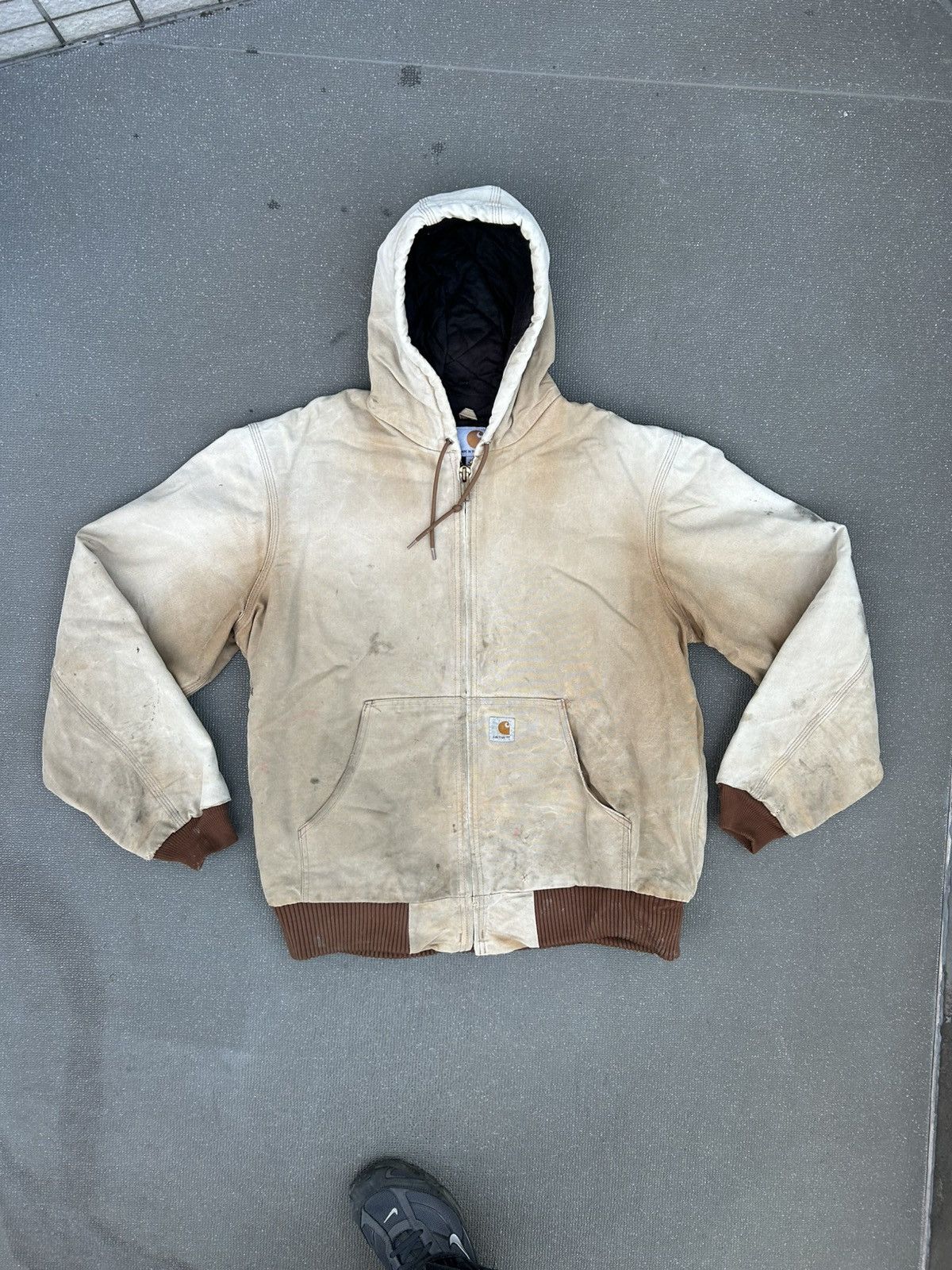 Carhartt Carhartt work jacket tall faded distressed USA made Size US L / EU 52-54 / 3 - 1 Thumbnail
