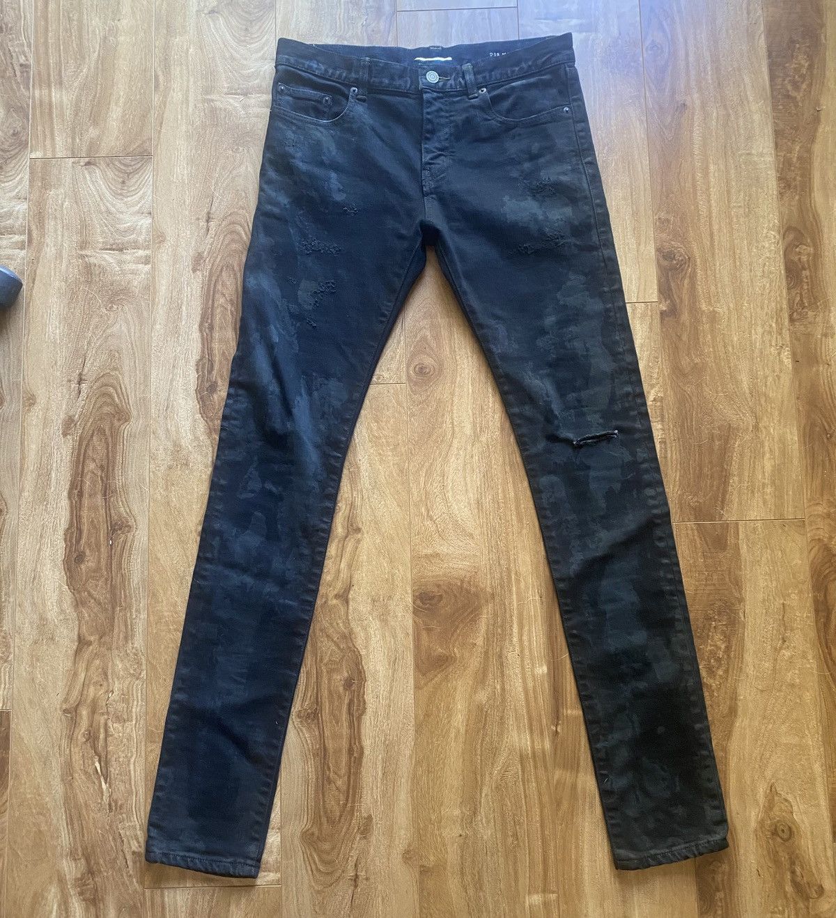 Saint Laurent Paris Saint Laurent Oil Spill Denim Size US 30 / EU 46 - 1 Thumbnail