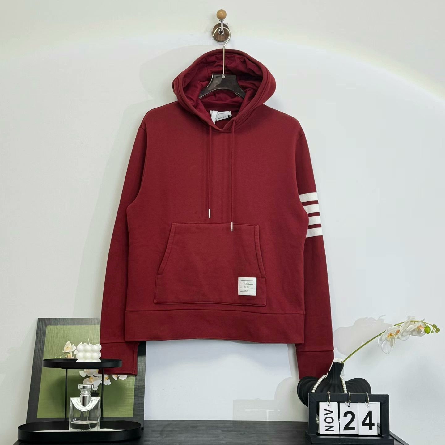 Thom Browne thom browne red striped hoodie size 3 Size US L / EU 52-54 / 3 - 1 Thumbnail
