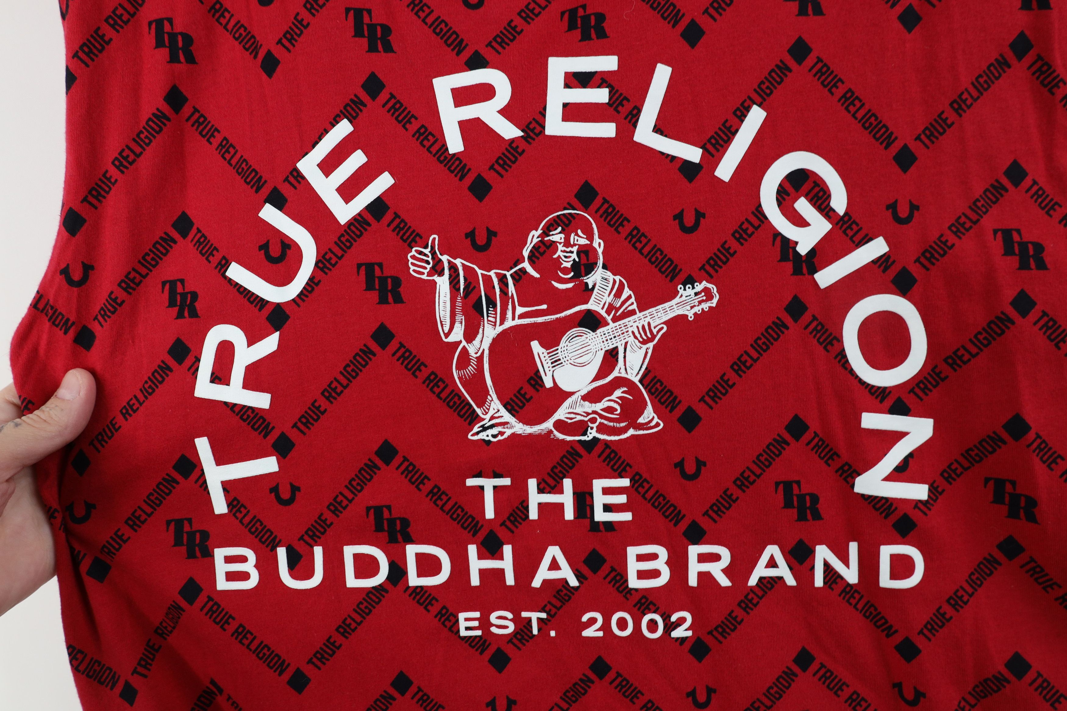 True Religion True Religion All Over Print Short Sleeve T-Shirt Red Size US XL / EU 56 / 4 - 4 Thumbnail