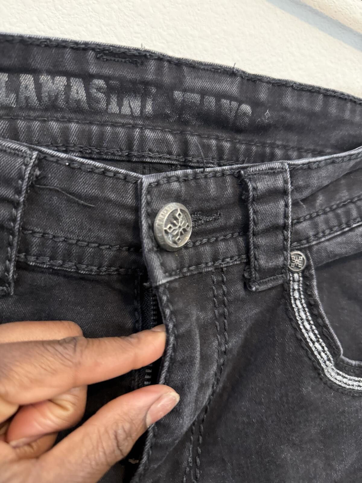 Other Lamasini Black Jeans Size 31/30 Size US 31 - 5 Thumbnail