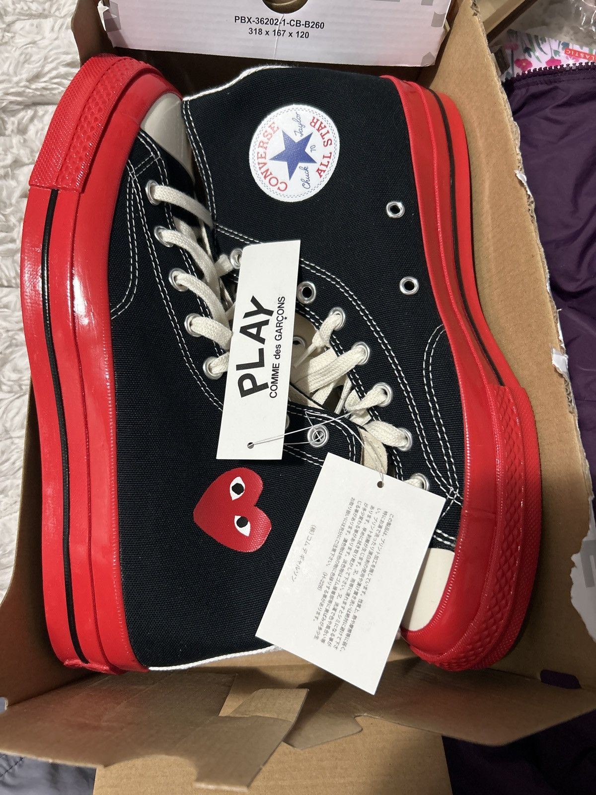 Comme des Garcons × Comme des Garcons PLAY CDG Play Chuck Taylor Size US 9 / EU 42 - 1 Thumbnail
