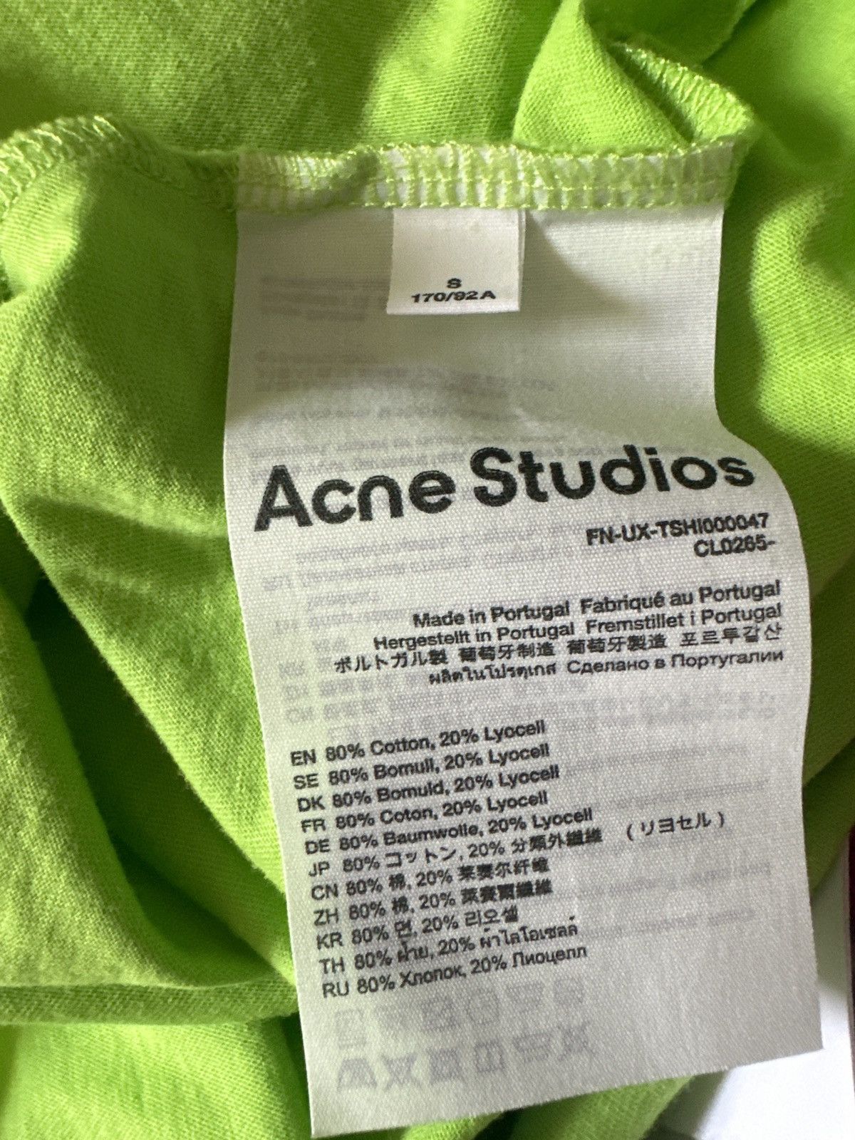 Acne Studios BNWTS”330$”ACNE STUDIOS WARPED LOGO TEE Size US S / EU 44-46 / 1 - 7 Thumbnail