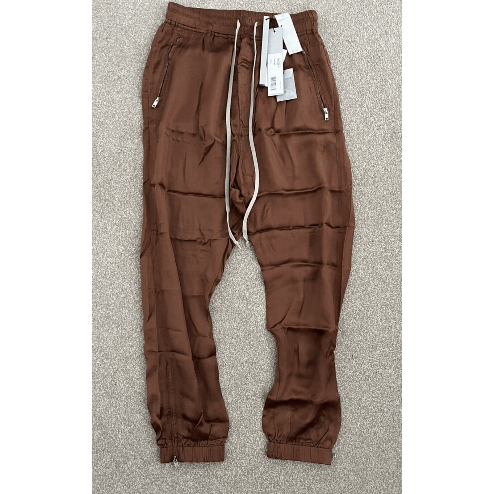 Rick Owens Mens Rick Owens Rust Pants 100% Cupro New with Tags Size US 32 / EU 48 - 2 Thumbnail