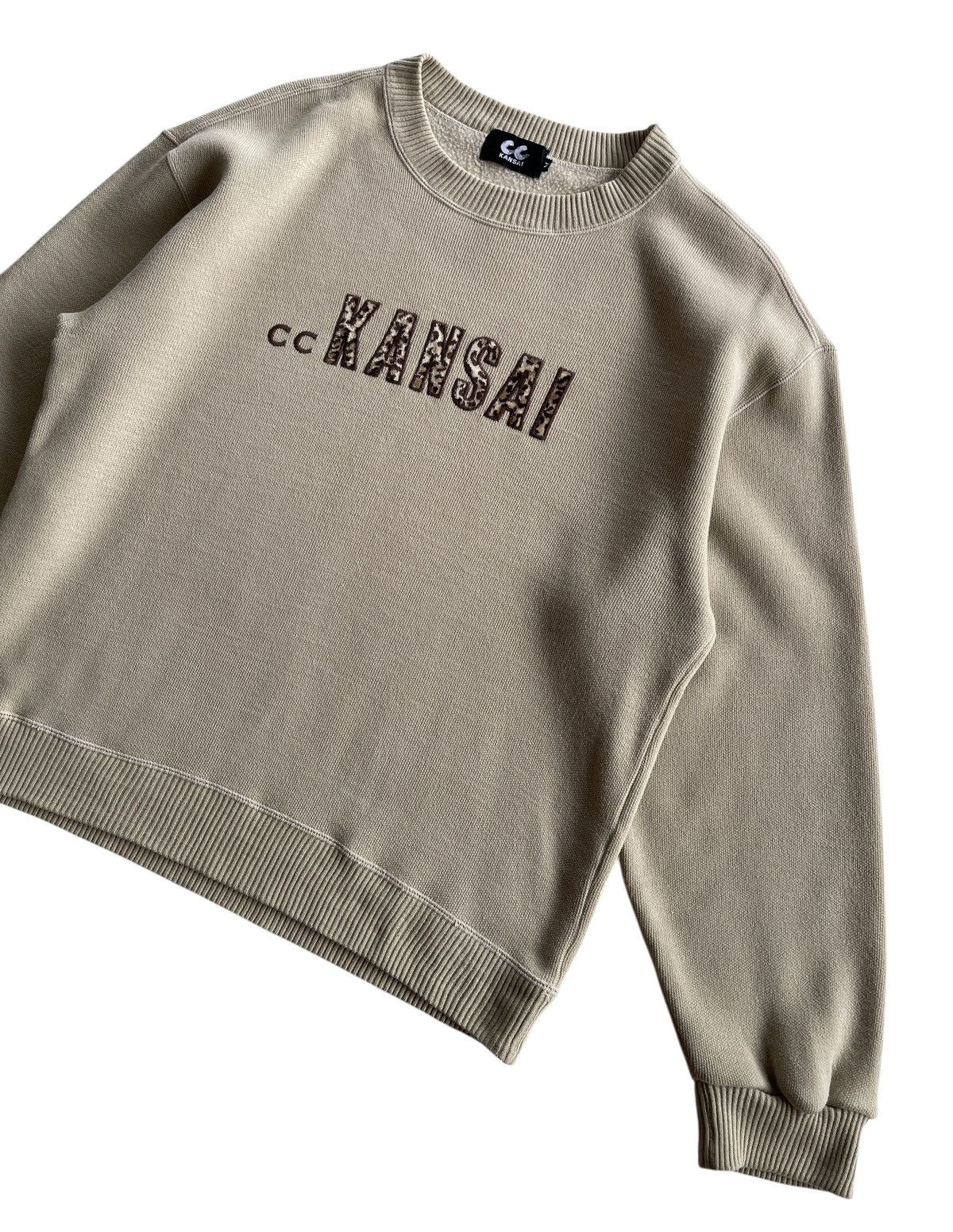Kansai Yamamoto Kansai Yamamoto Leopard Crewneck Beige Sweatshirt Size M / US 6-8 / IT 42-44 - 3 Thumbnail