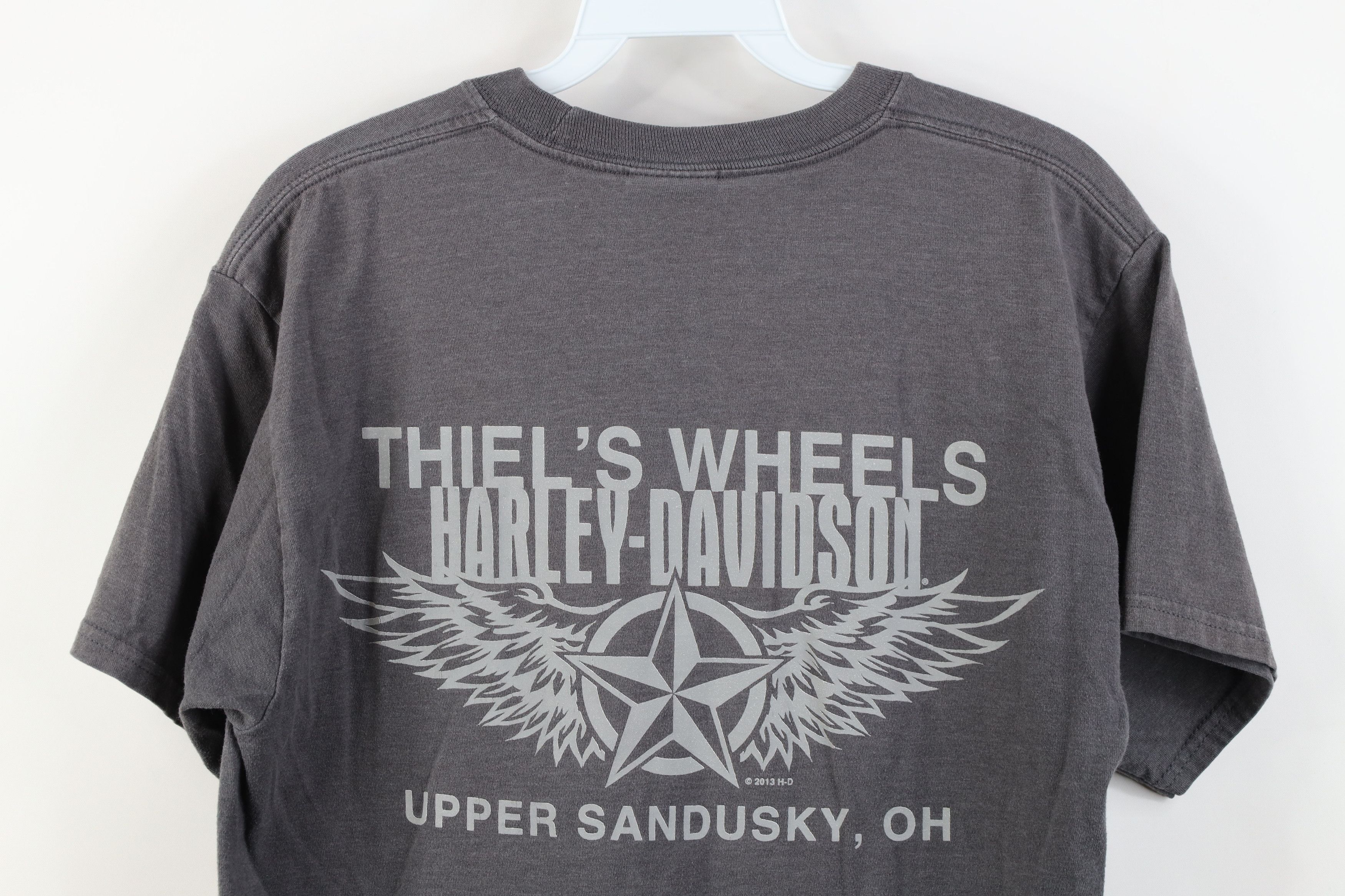 Harley Davidson Vintage Y2K Harley Davidson Spell Out Big Logo T-Shirt Gray Size US M / EU 48-50 / 2 - 14 Thumbnail