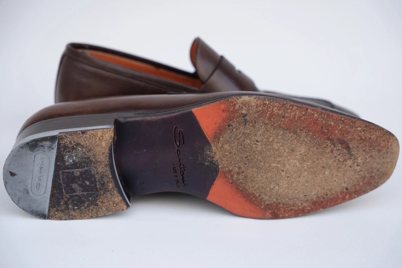 Santoni Santoni Brown Leather Loafer Shoes UK 5.5 US 6.5 EU 39.5 Size US 6.5 / EU 39-40 - 8 Thumbnail