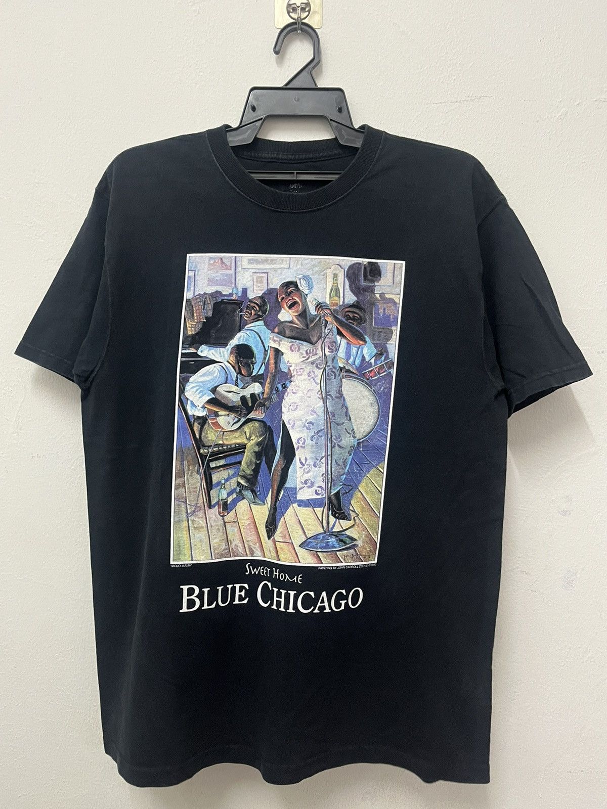 Band Tees × Vintage Vintage 90’s Blues Chicago Sweet Home Blue Note Tee Size US M / EU 48-50 / 2 - 1 Thumbnail