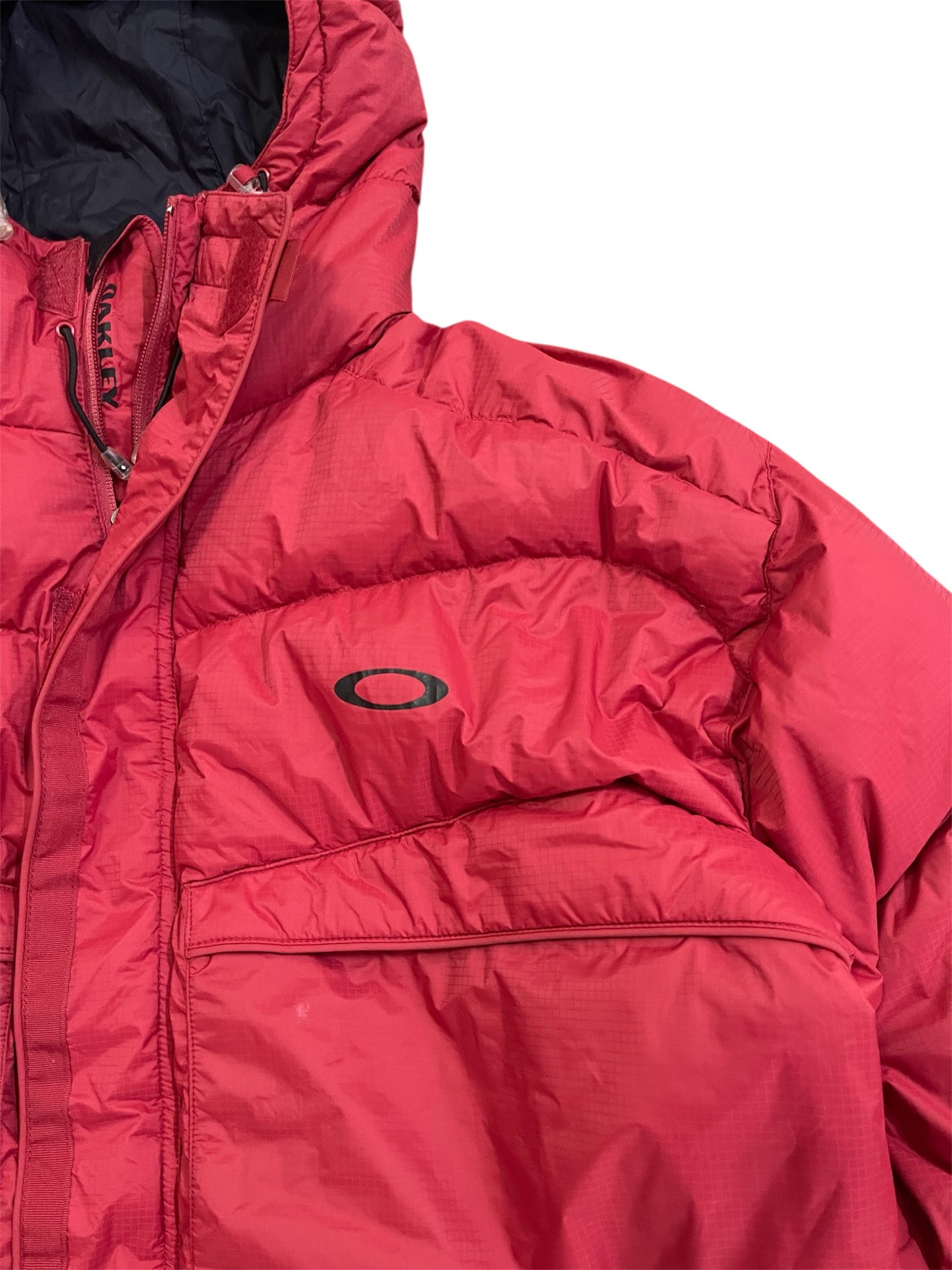 Oakley × Vintage Red Oxblood Oakley Down Puffer Jacket Travis Scott Size US XL / EU 56 / 4 - 3 Thumbnail