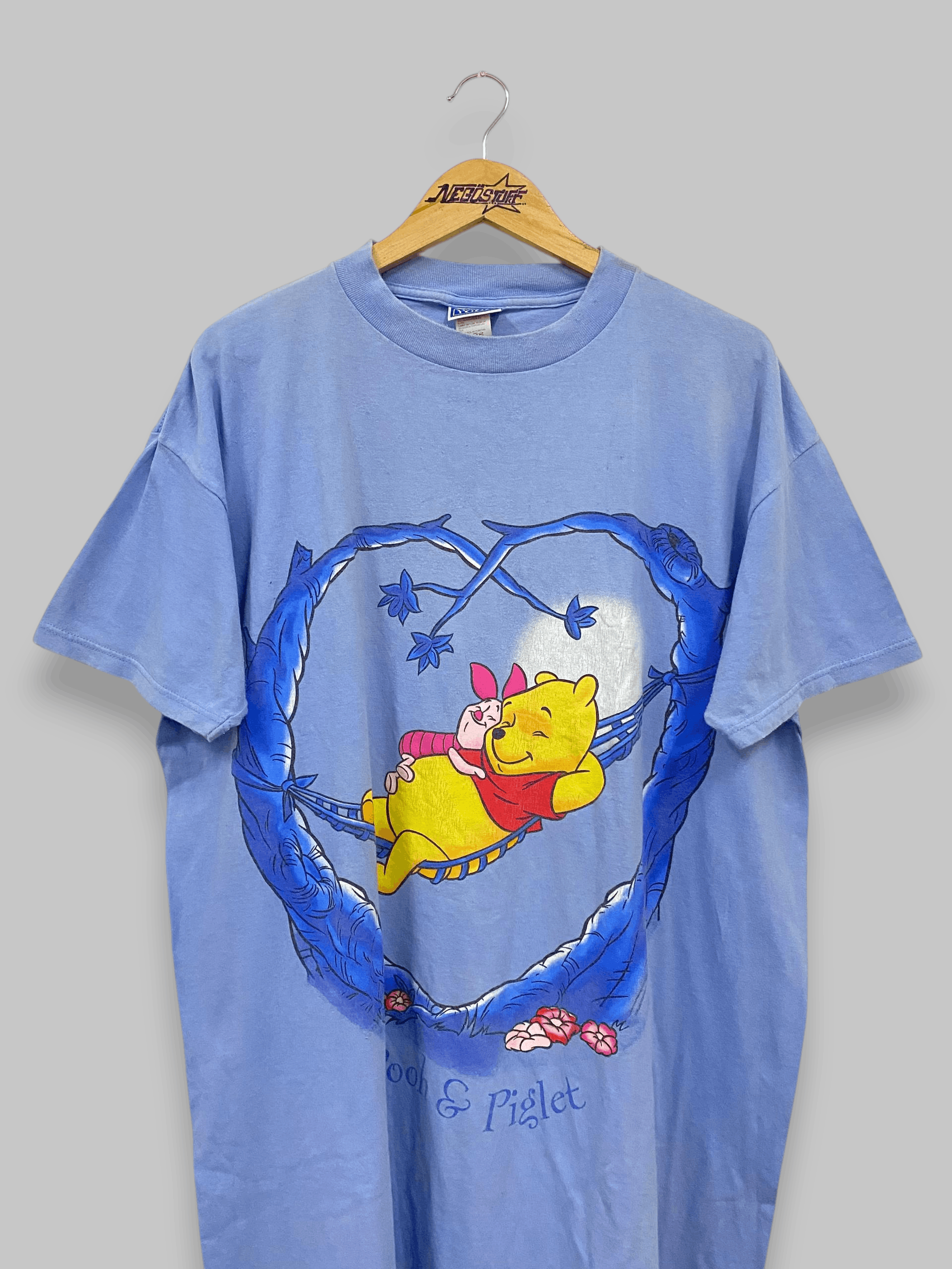 Vintage VTG 90s POOH cartoon disney t shirt Size US XXL / EU 58 / 5 - 1 Thumbnail