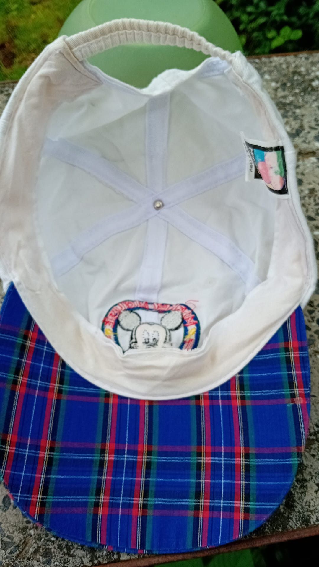 Disney × Mickey Mouse × Vintage Mickey Mouse Disney Vintage Mickey Unlimited Plaid Brim Hat Size ONE SIZE - 5 Thumbnail