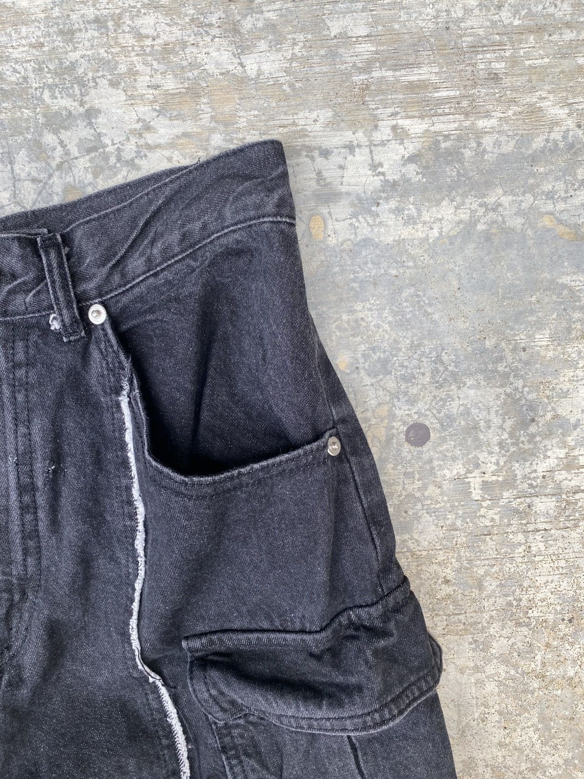 Japanese Brand Colony 2139 baggy denim cargo pants Size 26" / US 2 / IT 38 - 3 Thumbnail
