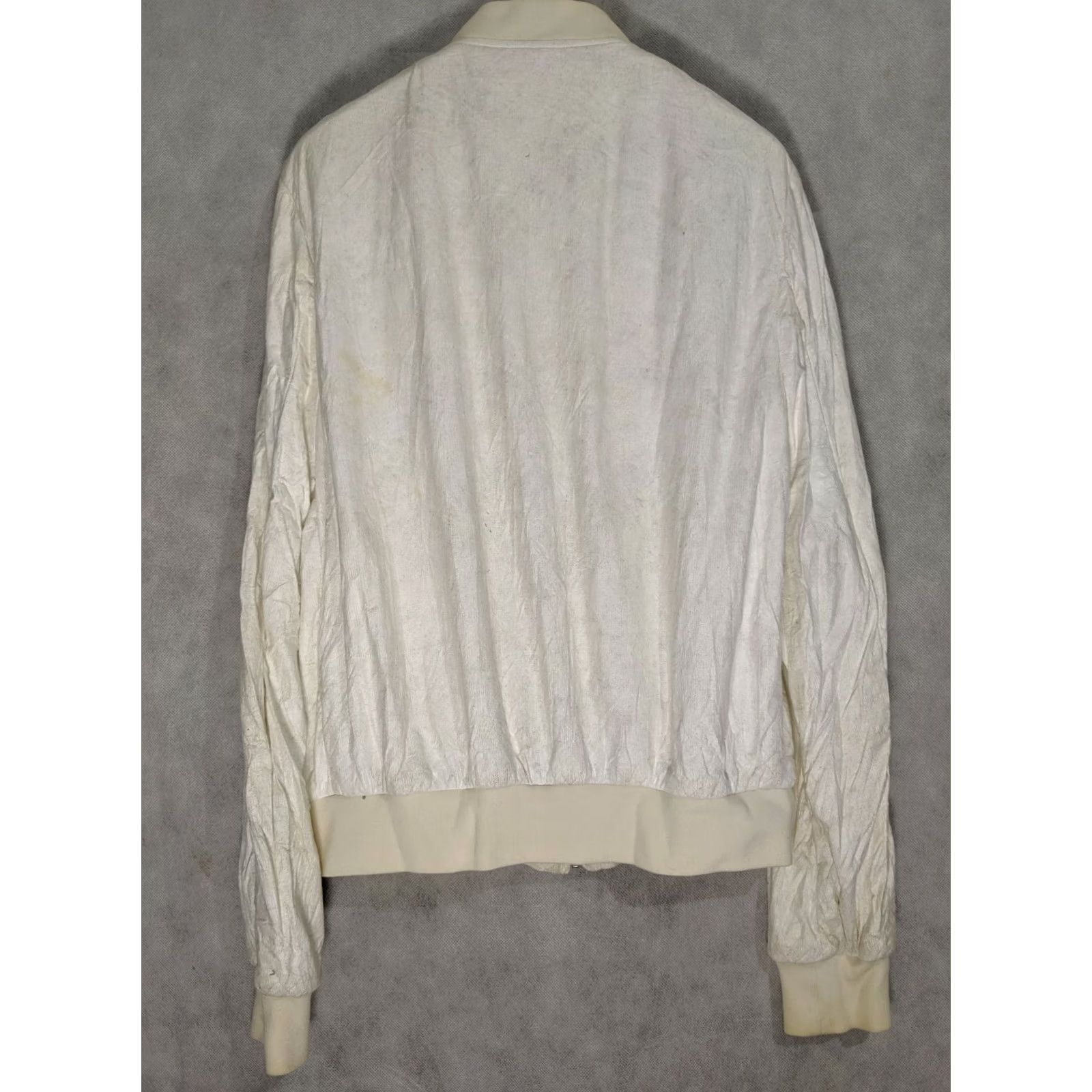 Raf Simons Raf by Raf Simons Archive Tyvek Paper Lined White Logo Bomber Jacket 48 Italy Mens Size US M / EU 48-50 / 2 - 2 Thumbnail