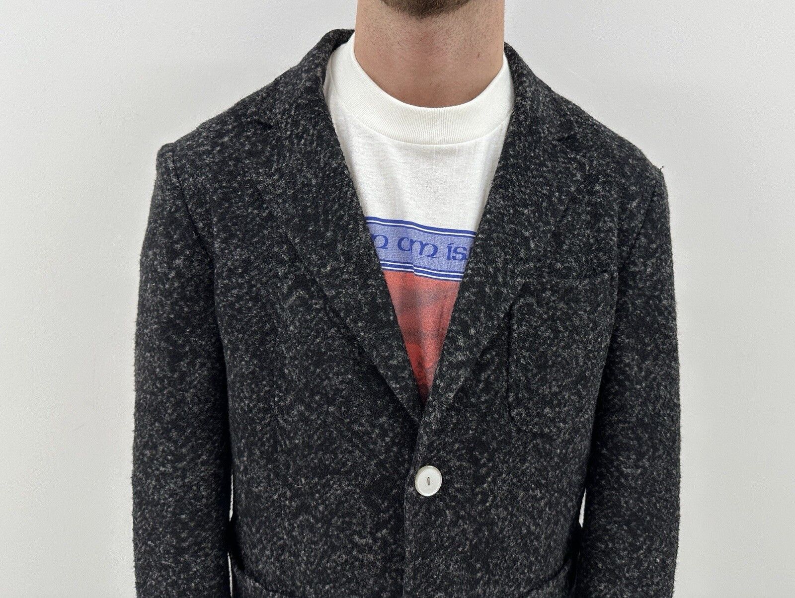 Roberto Cavalli DDP Roberto Cavalli Class Blazer Mens Coat Jacket Wool Blend Size 38R - 3 Thumbnail