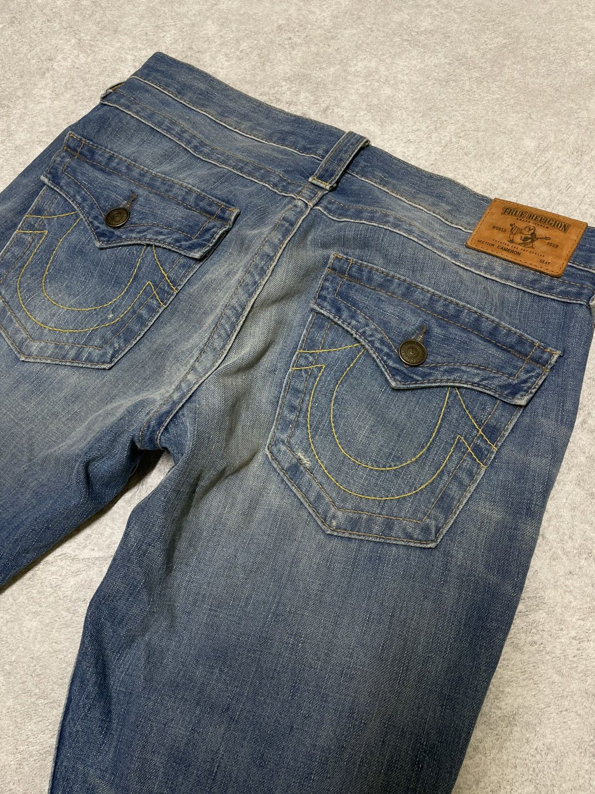 True Religion × Vintage Vintage True Religion Straight White Stitching Jeans Y2K Size US 28 / EU 44 - 3 Thumbnail