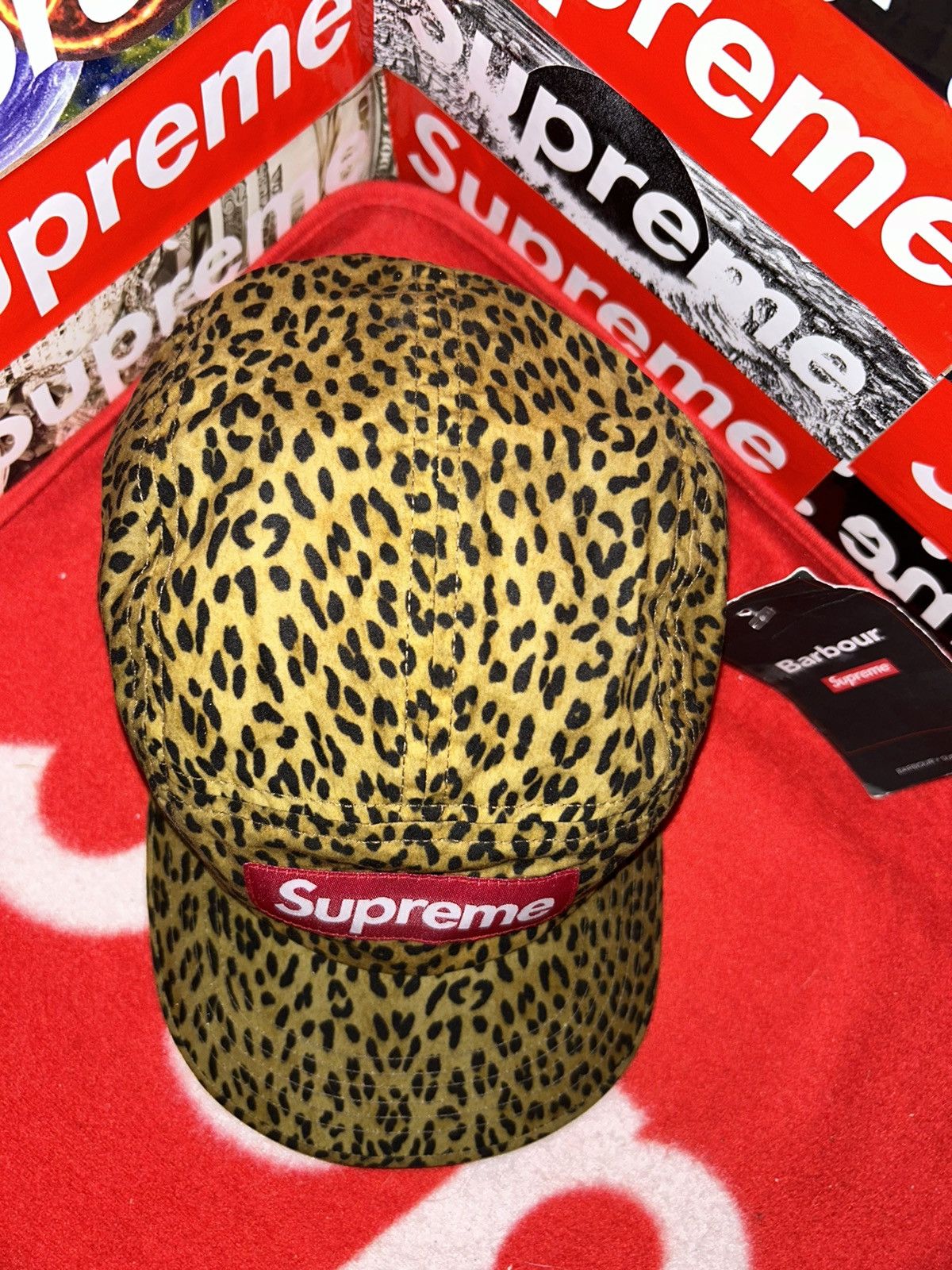 Supreme Supreme Barbour Waxed Cotton Camp Cap Leopard SS20 NEW TAGS Size ONE SIZE - 3 Thumbnail